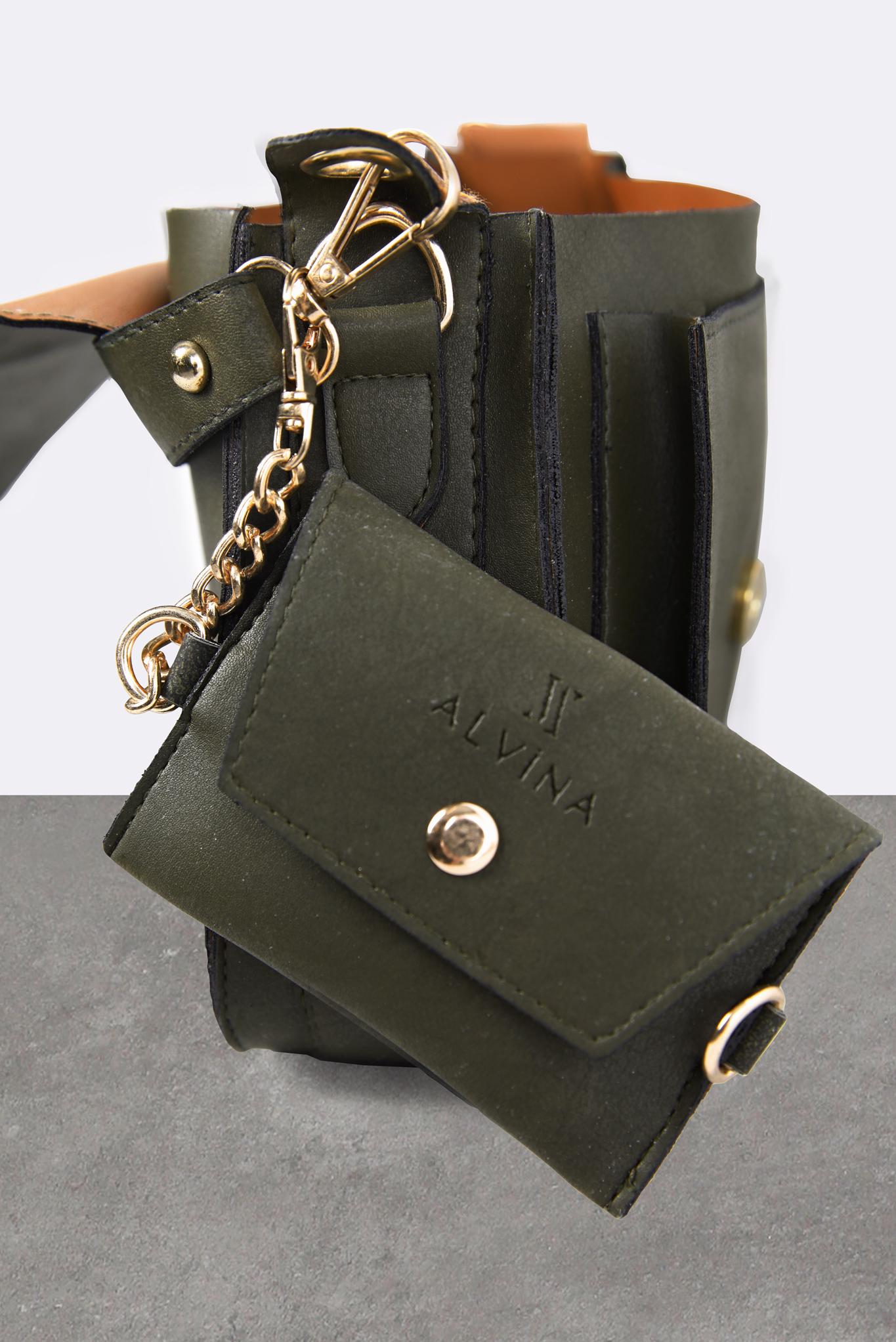 Tesettür giyim HAKİ ALVİNA ÇANTA 918 