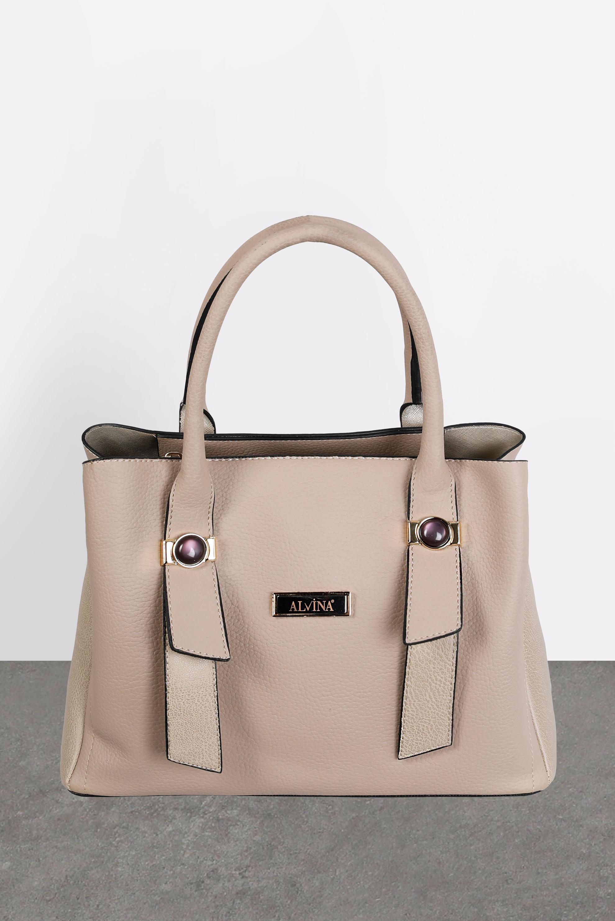 Tesettür giyim VİZON ALVİNA ÇANTA 932 