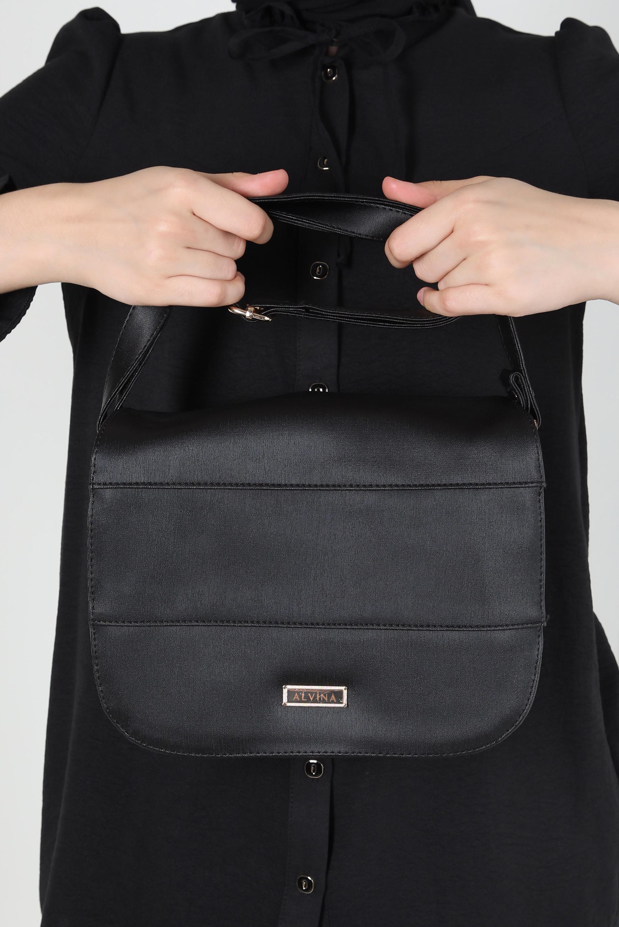 Tesettür giyim SİYAH ALVİNA ÇANTA 1853