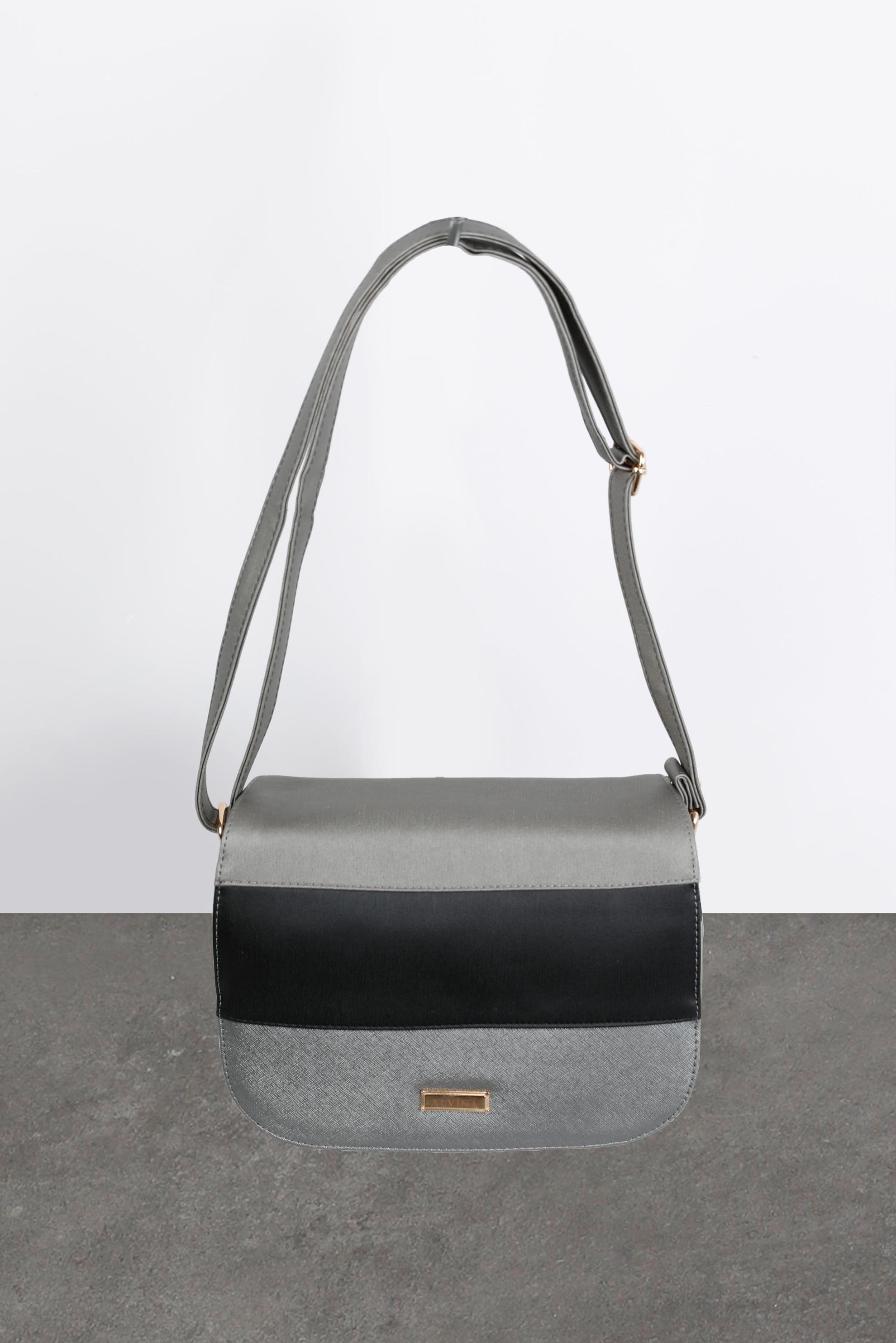 Tesettür giyim GRİ ALVİNA ÇANTA 1853