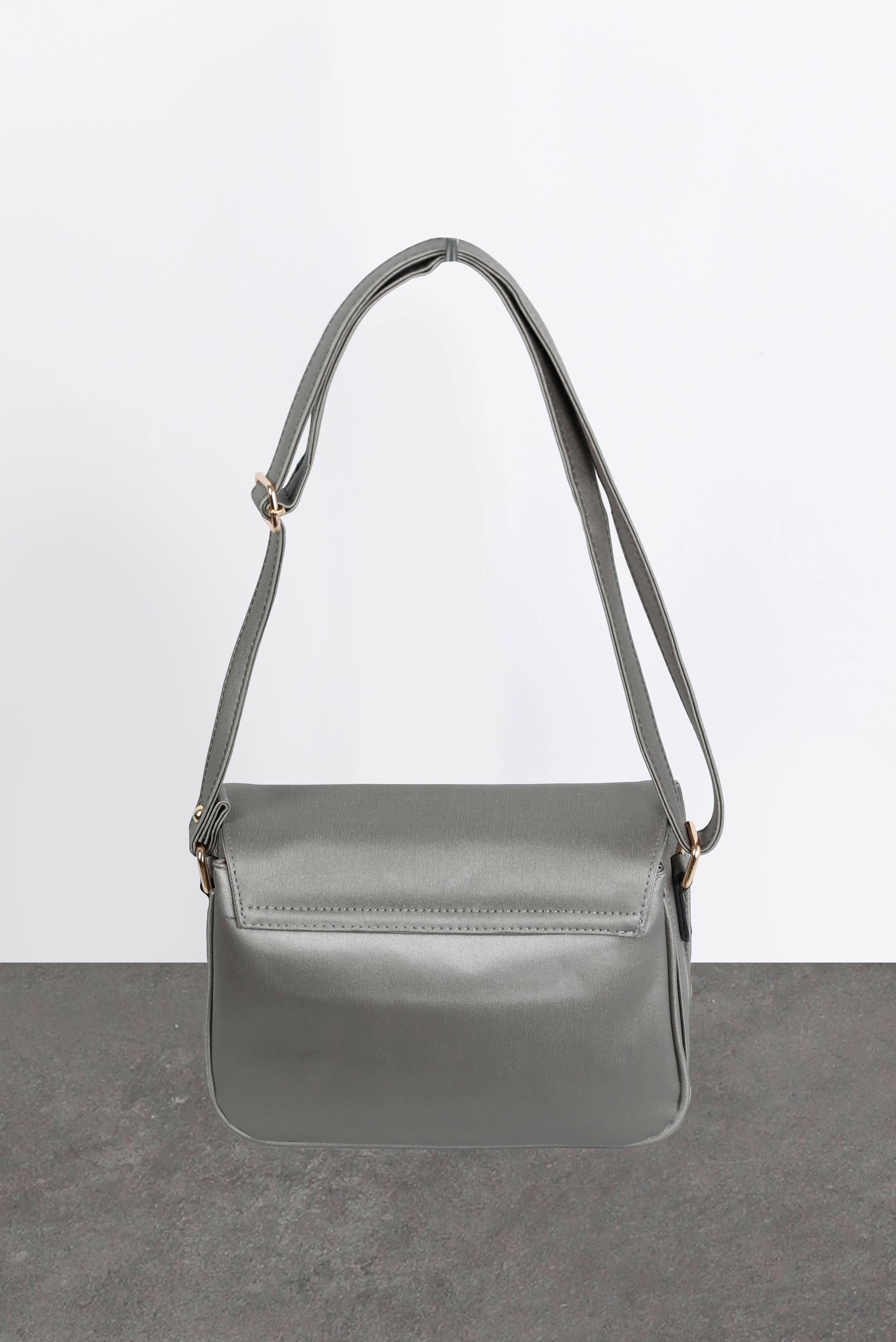 Tesettür giyim GRİ ALVİNA ÇANTA 1853