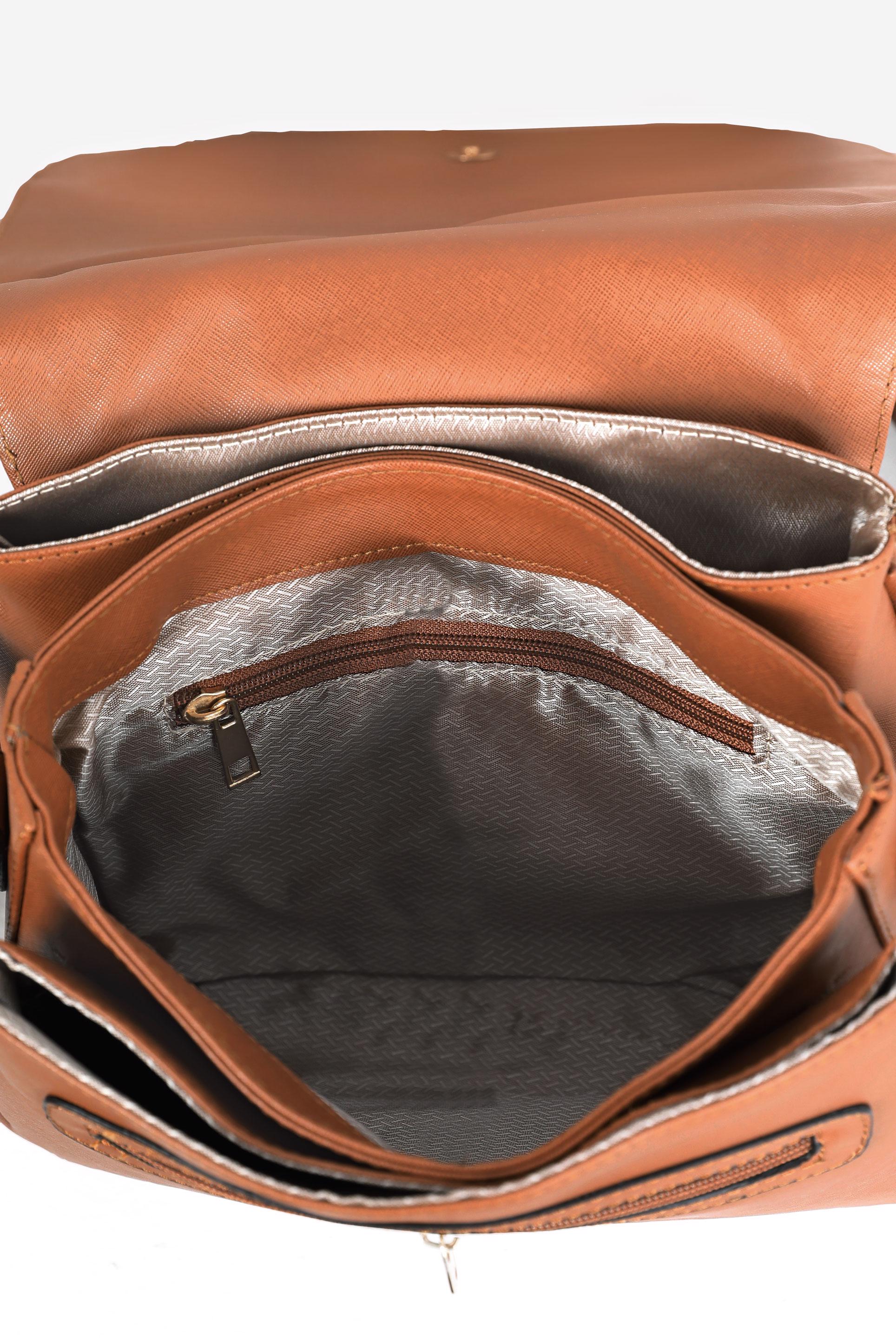 Tesettür giyim TABA ALVİNA ÇANTA 1853