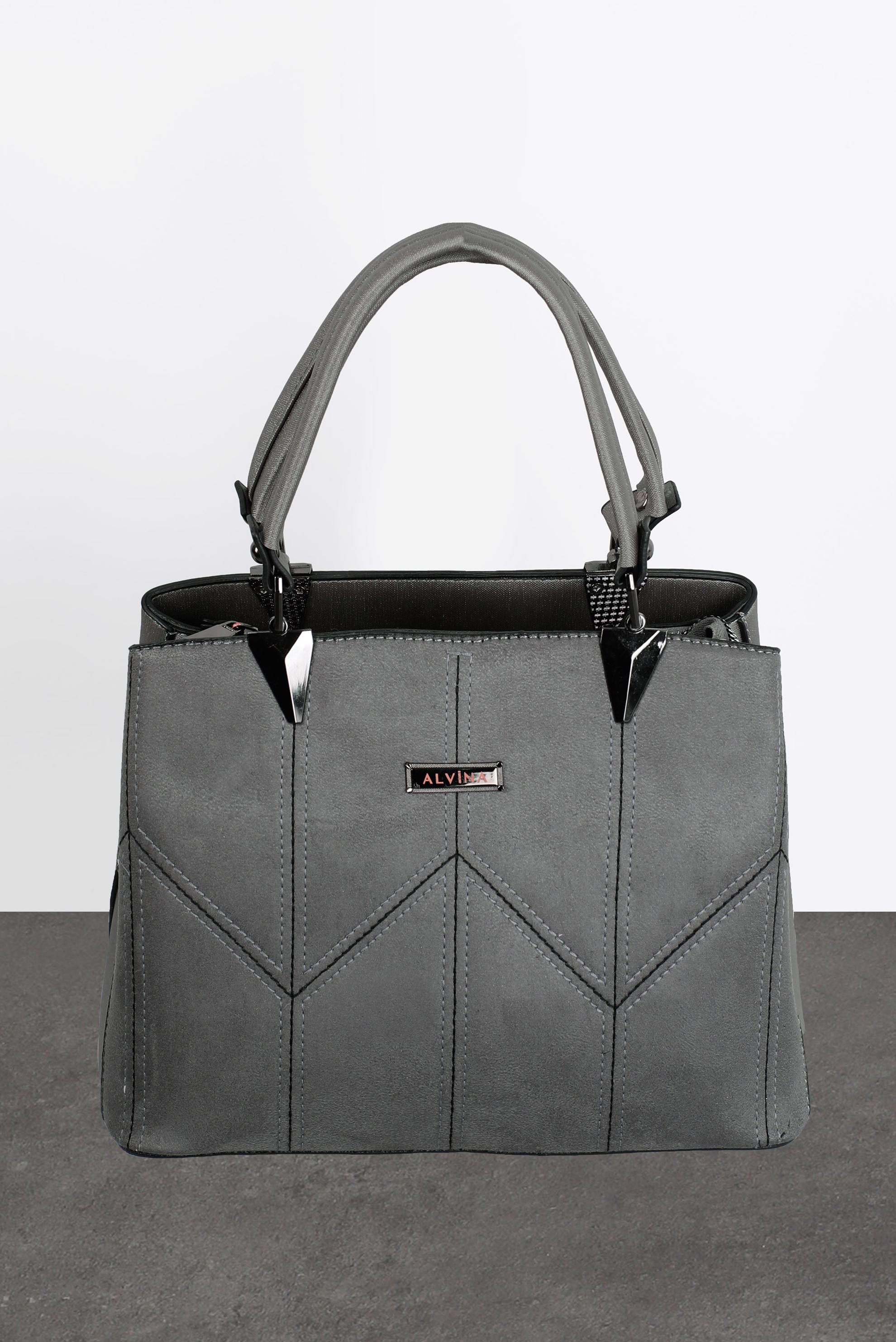 Tesettür giyim GRİ ALVİNA ÇANTA 1856 