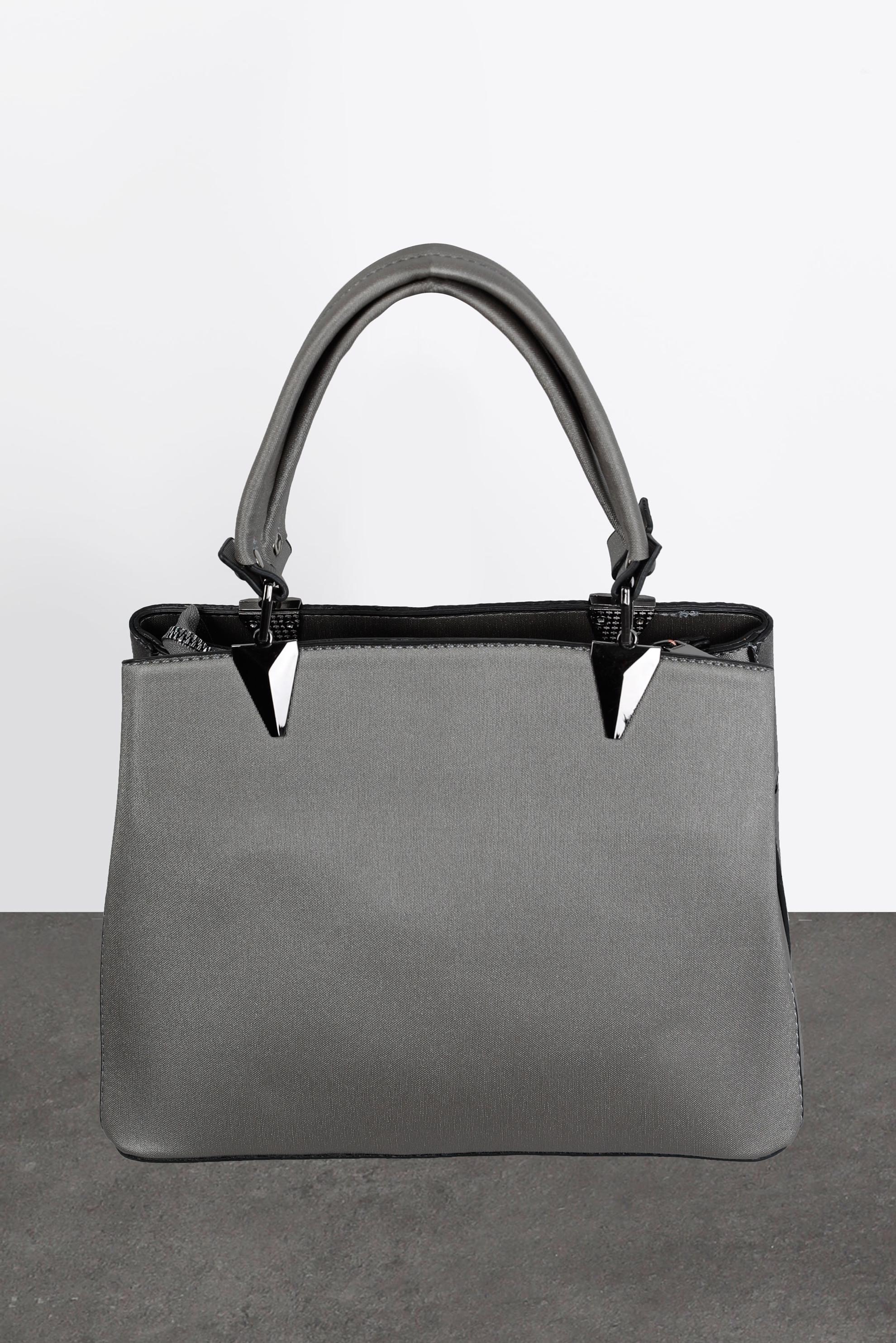 Tesettür giyim GRİ ALVİNA ÇANTA 1856 