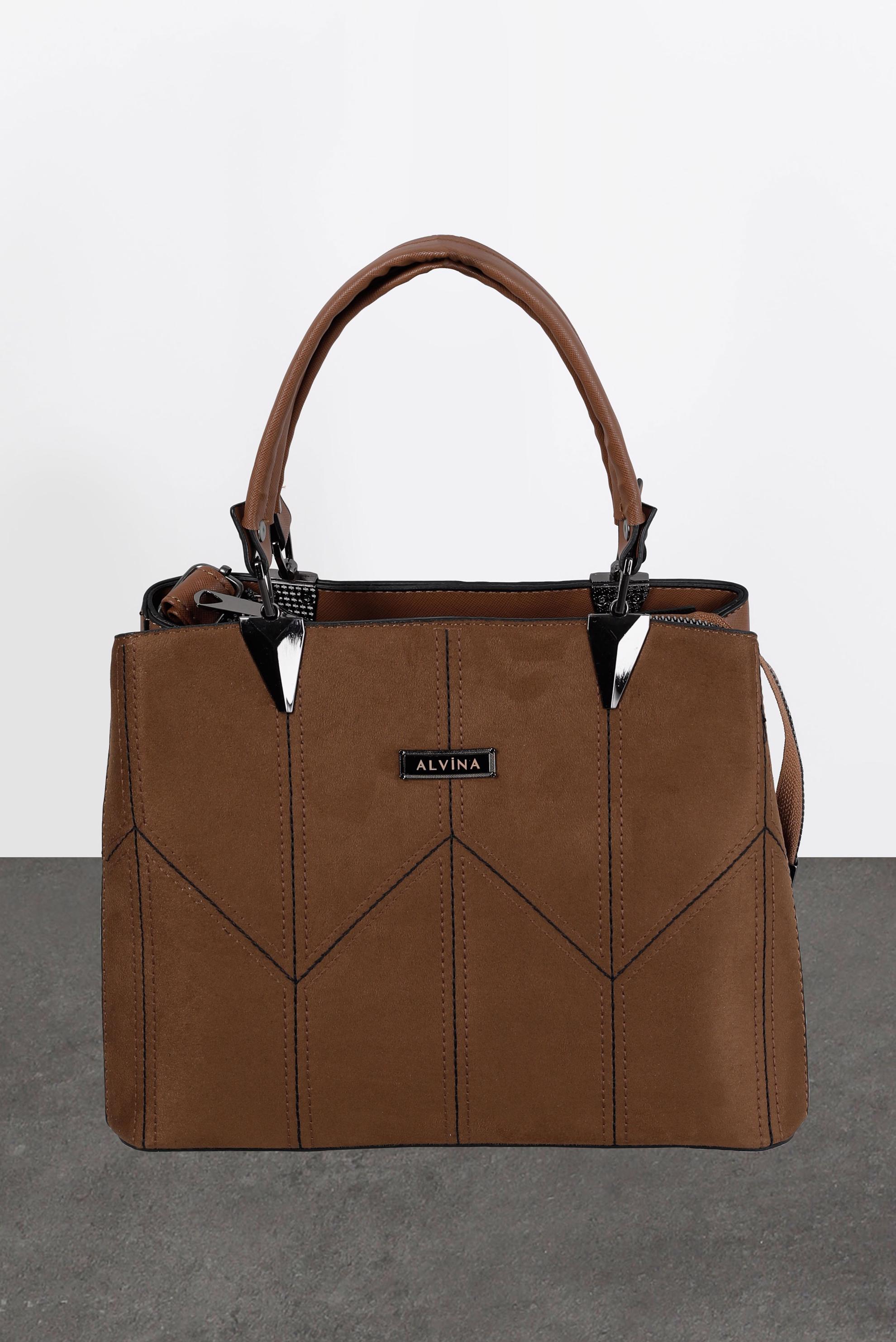 Tesettür giyim TABA ALVİNA ÇANTA 1856 