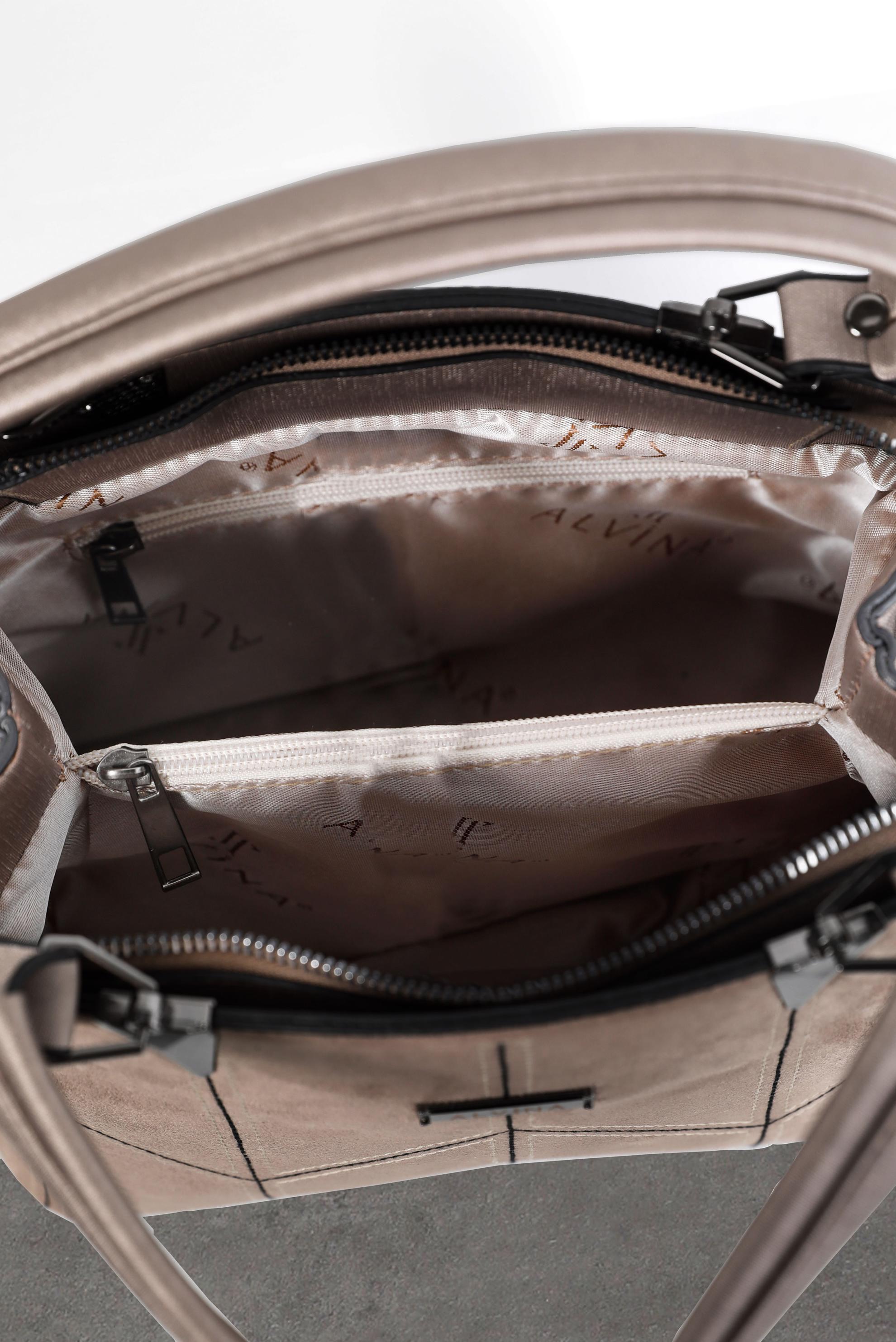 Tesettür giyim VİZON ALVİNA ÇANTA 1856 