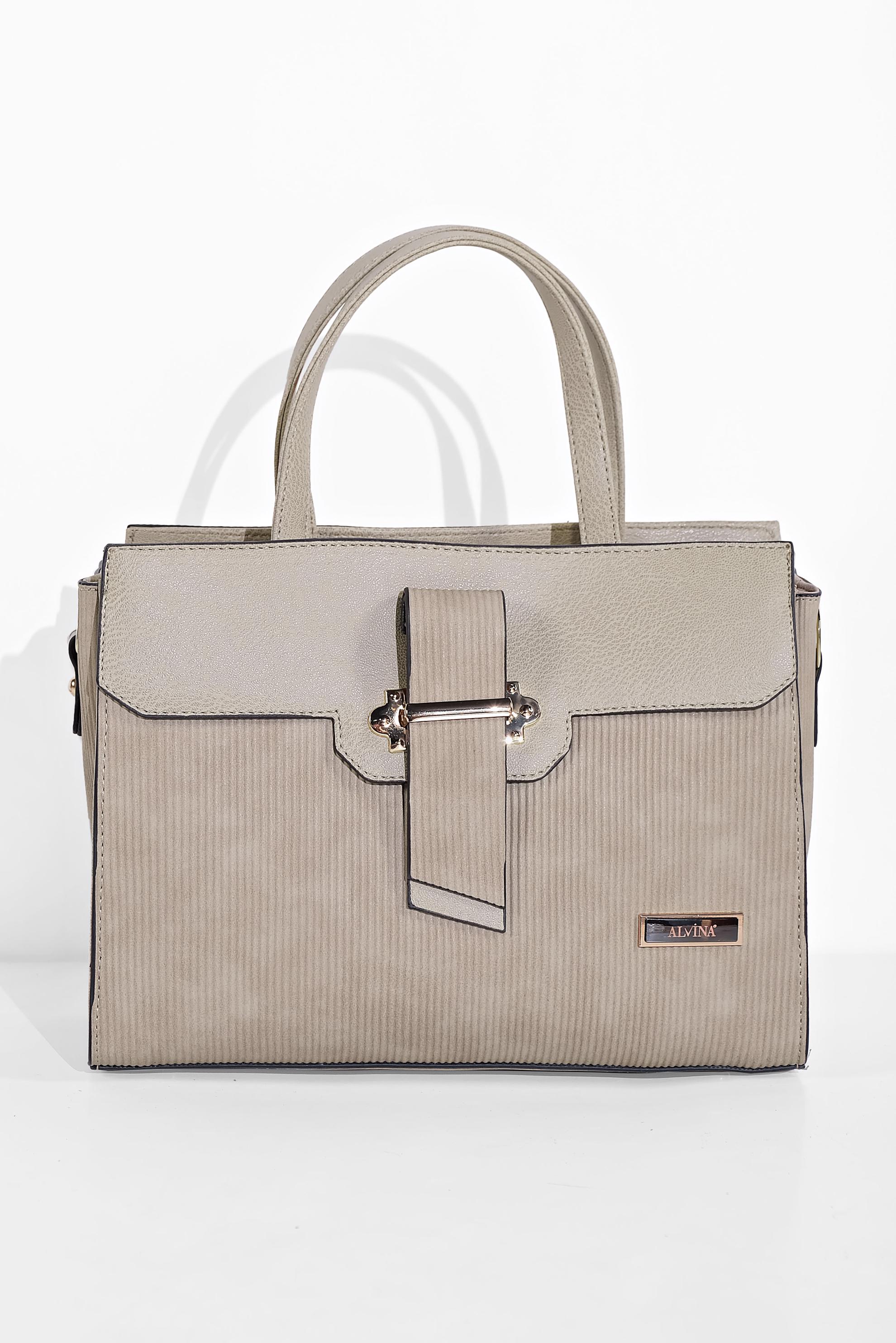 Tesettür giyim VİZON ALVİNA ÇANTA 8039 