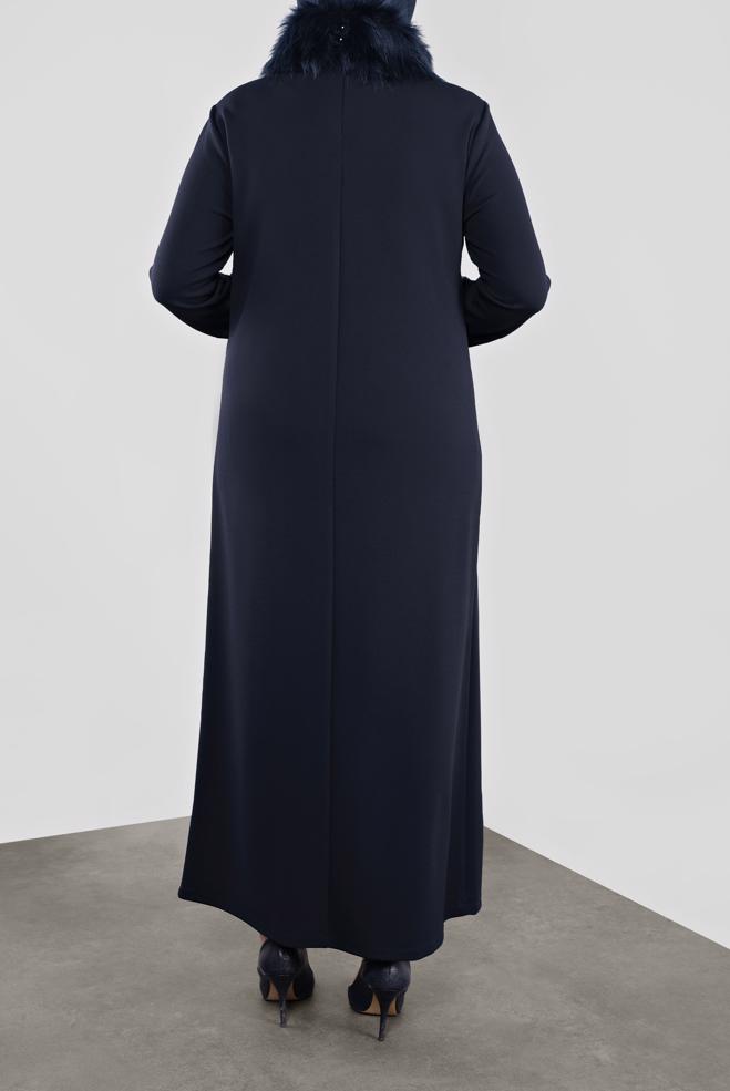 Hijab clothing NAVY BLUE 20111 WENİCE ELBİSE 44/48 TEK42 - ALVİNA