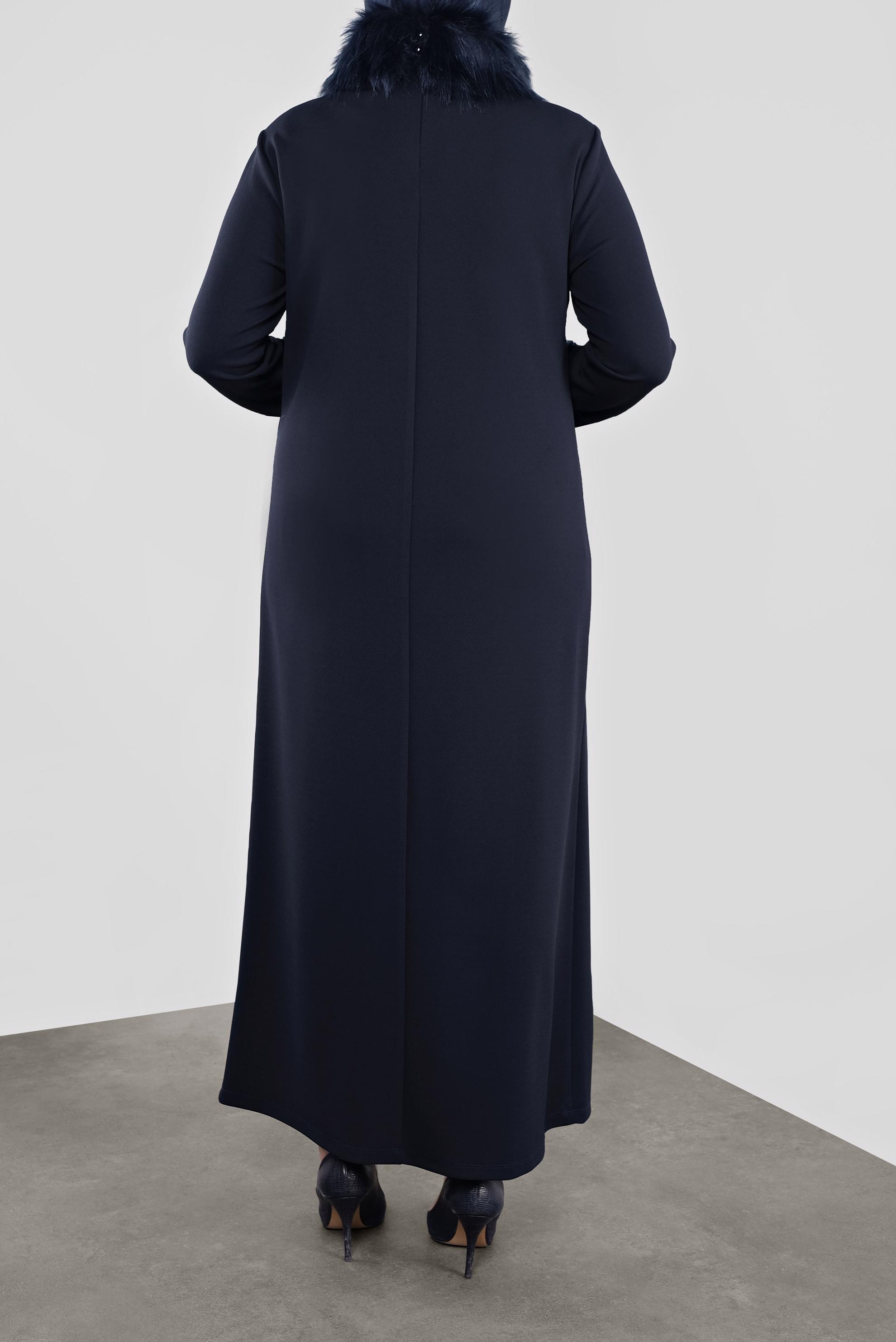 Vêtements hijab BLEU MARINE 20111 WENİCE ELBİSE 44/48 TEK42