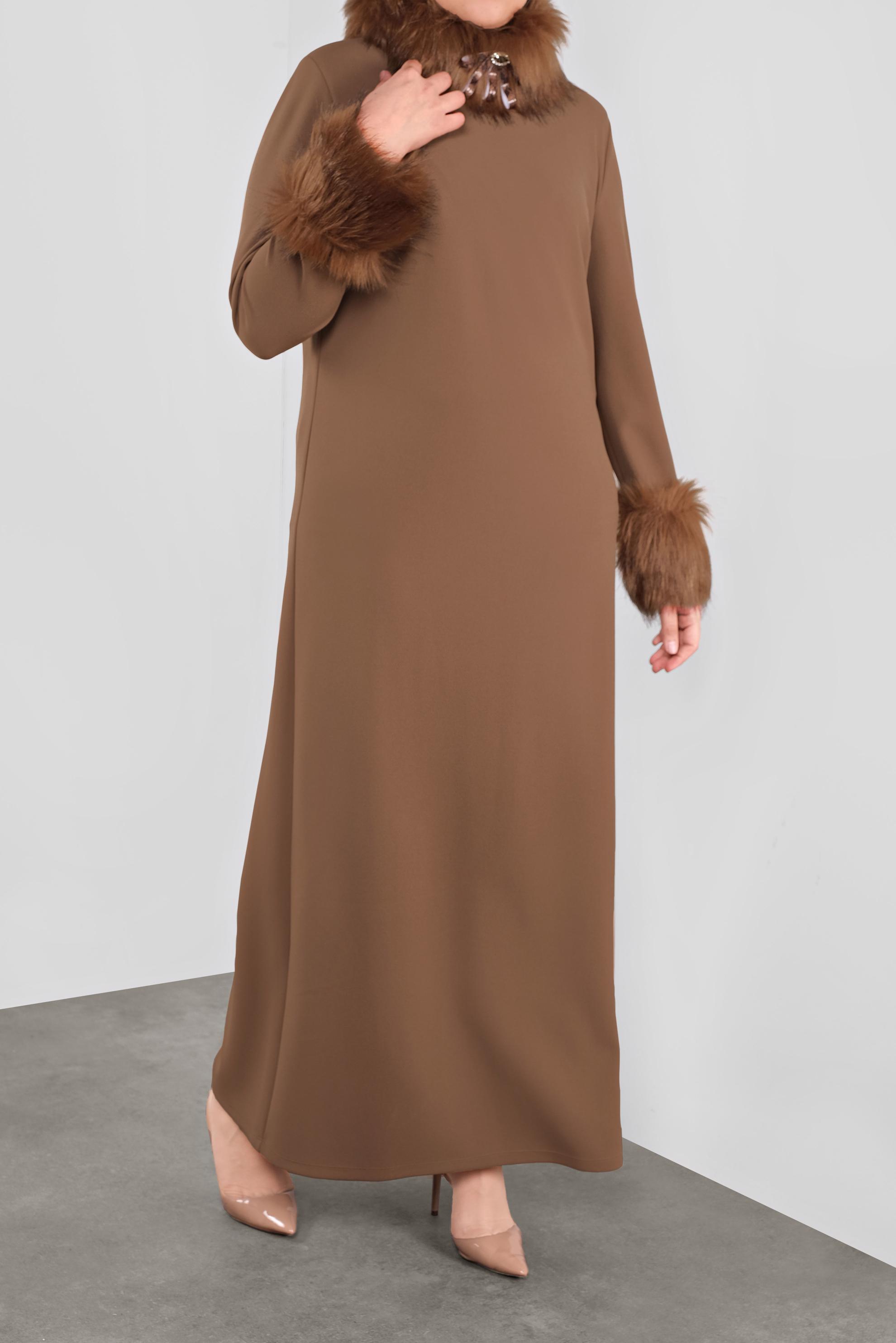 Vêtements hijab BRUN 20111 WENİCE ELBİSE 44/48 TEK42