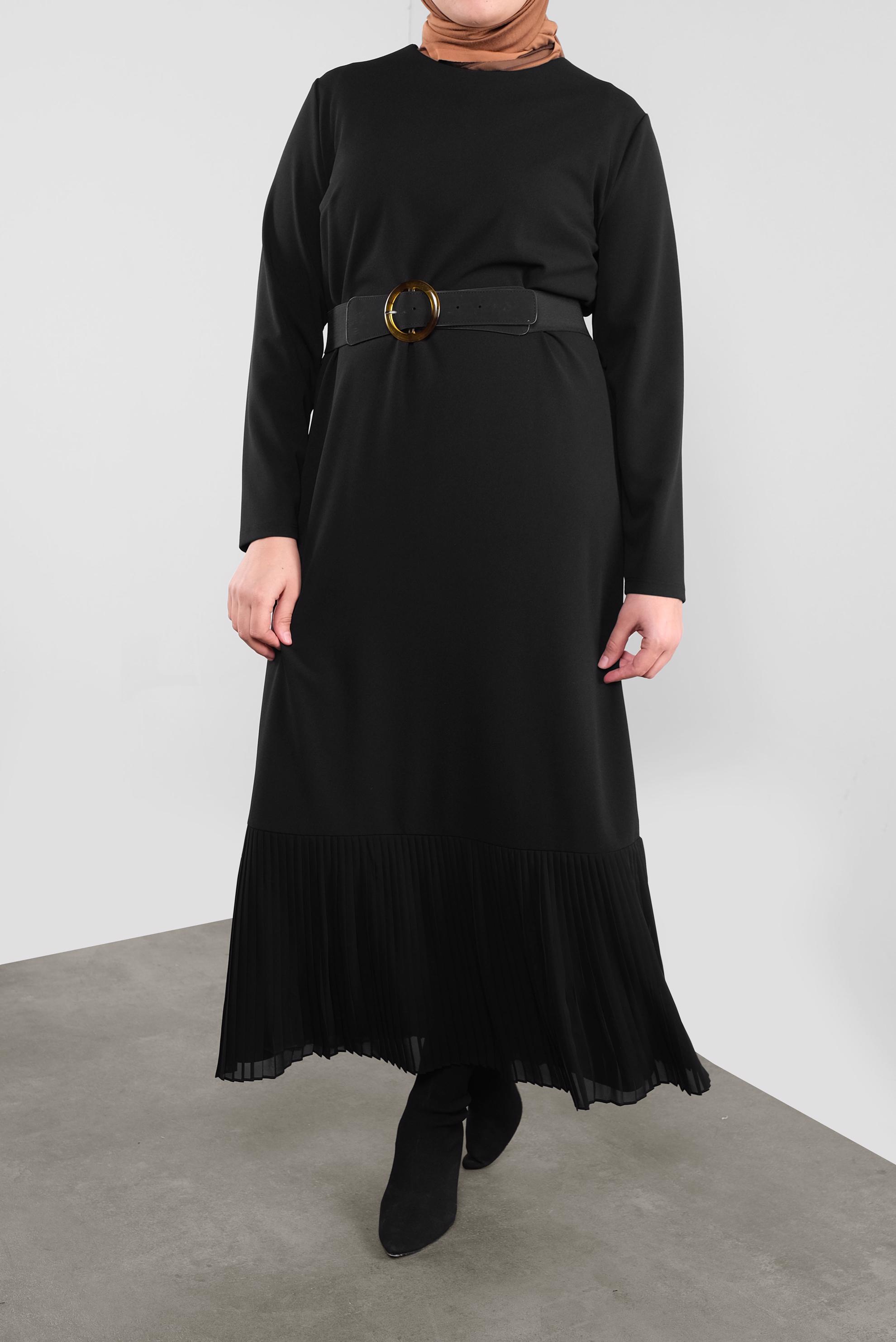 Vêtements hijab NOIR 20117 6775 ELBİSE 44/48