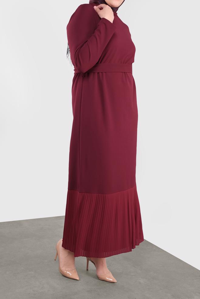 Hijab clothing RED 20117 6775 ELBİSE 44/48 - ALVİNA