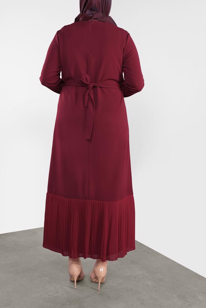 Hijab clothing RED 20117 6775 ELBİSE 44/48 - ALVİNA