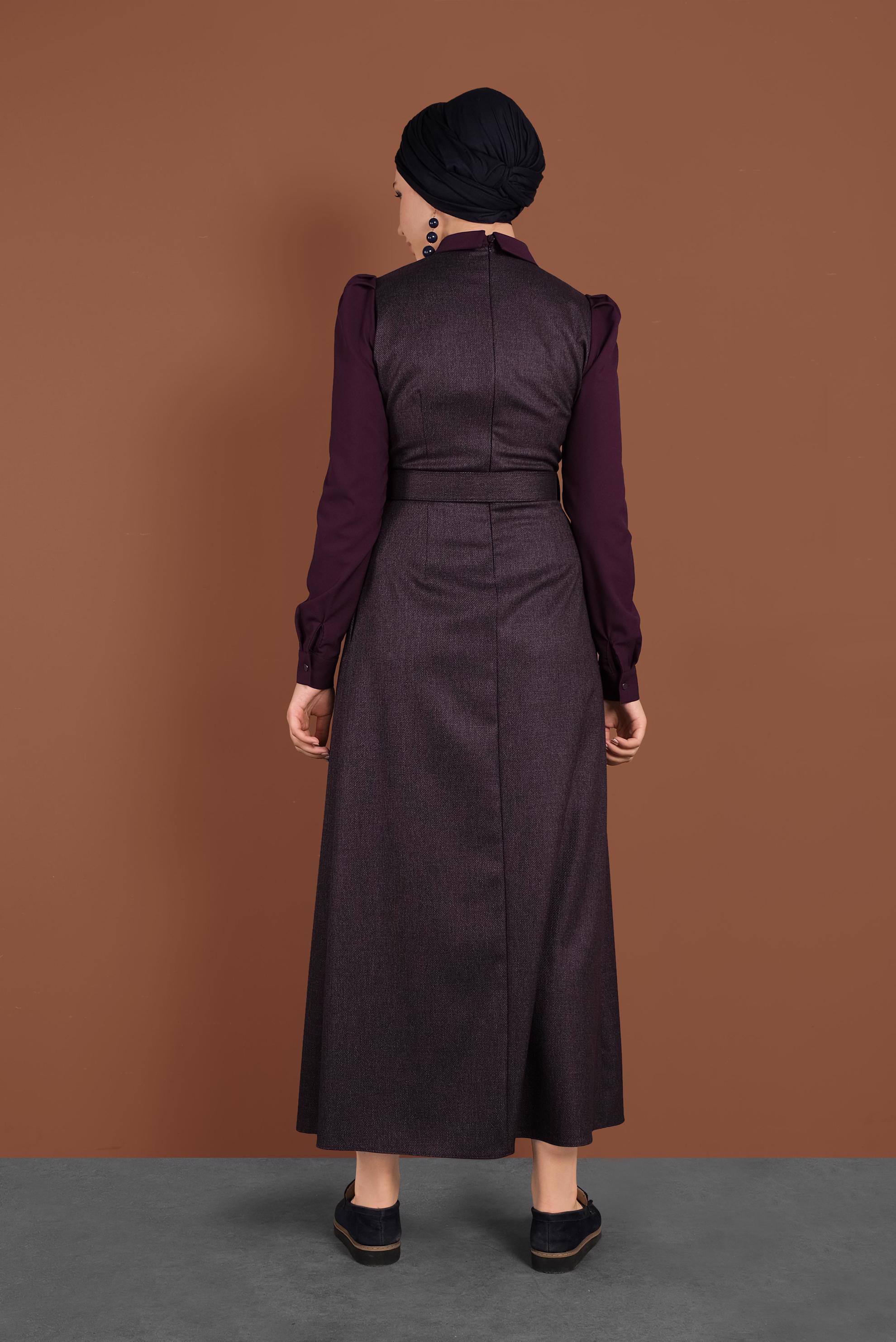 Hijab clothing DAMSON BELTED DRESS 40382 