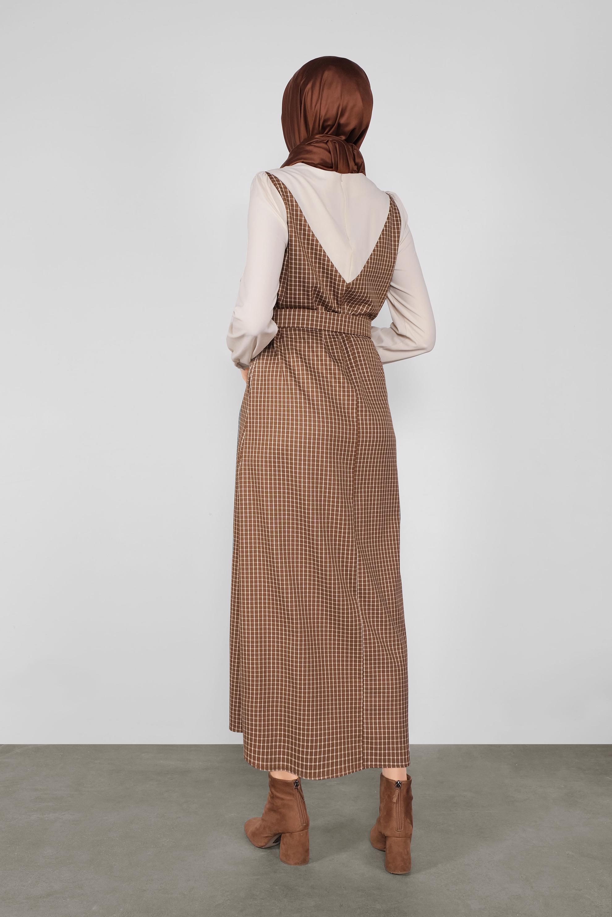 Hijab clothing TABA PLAID DRESS 41142 