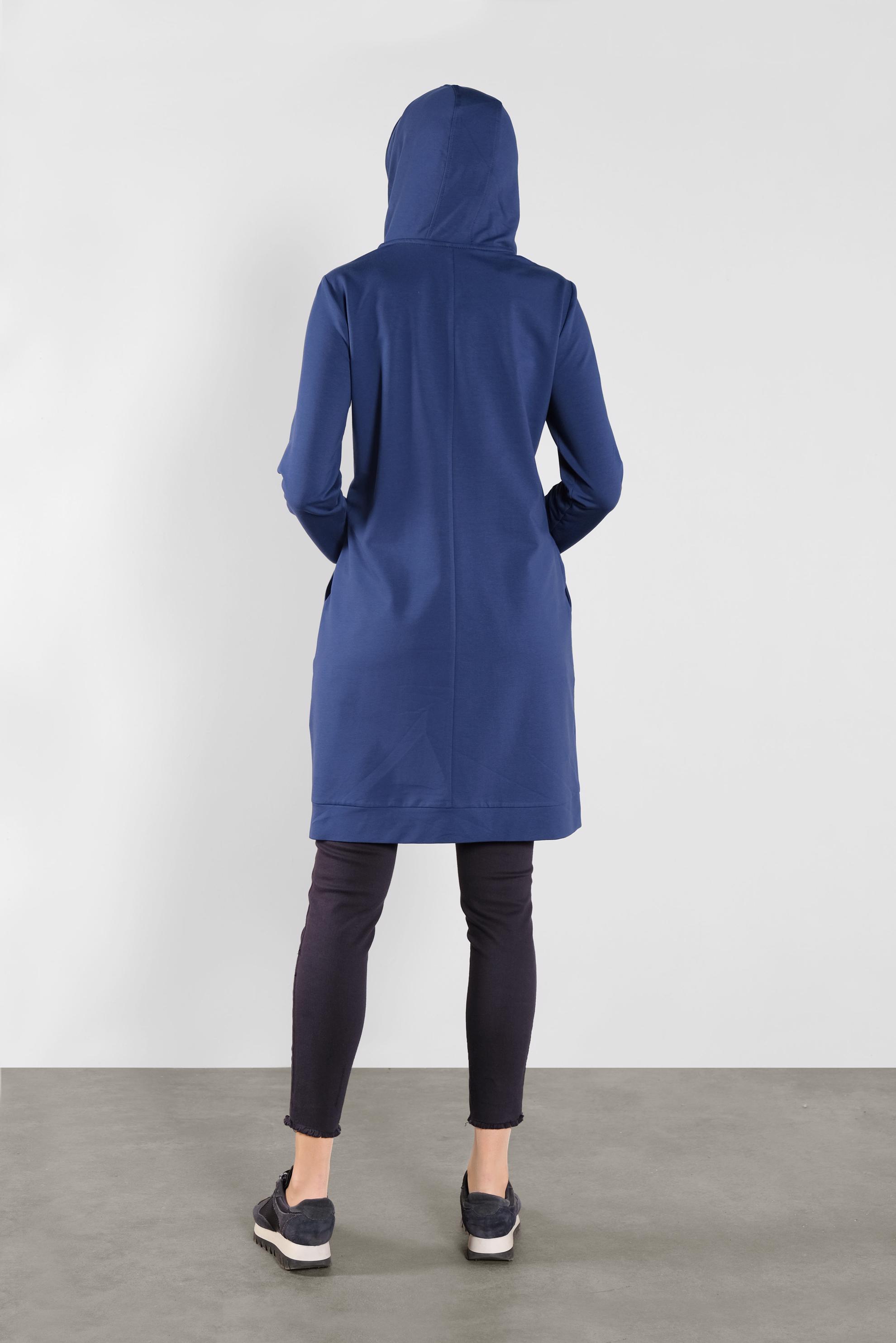 Tesettür giyim LACİVERT KAPÜŞONLU EŞOFMAN TUNİK 41103
