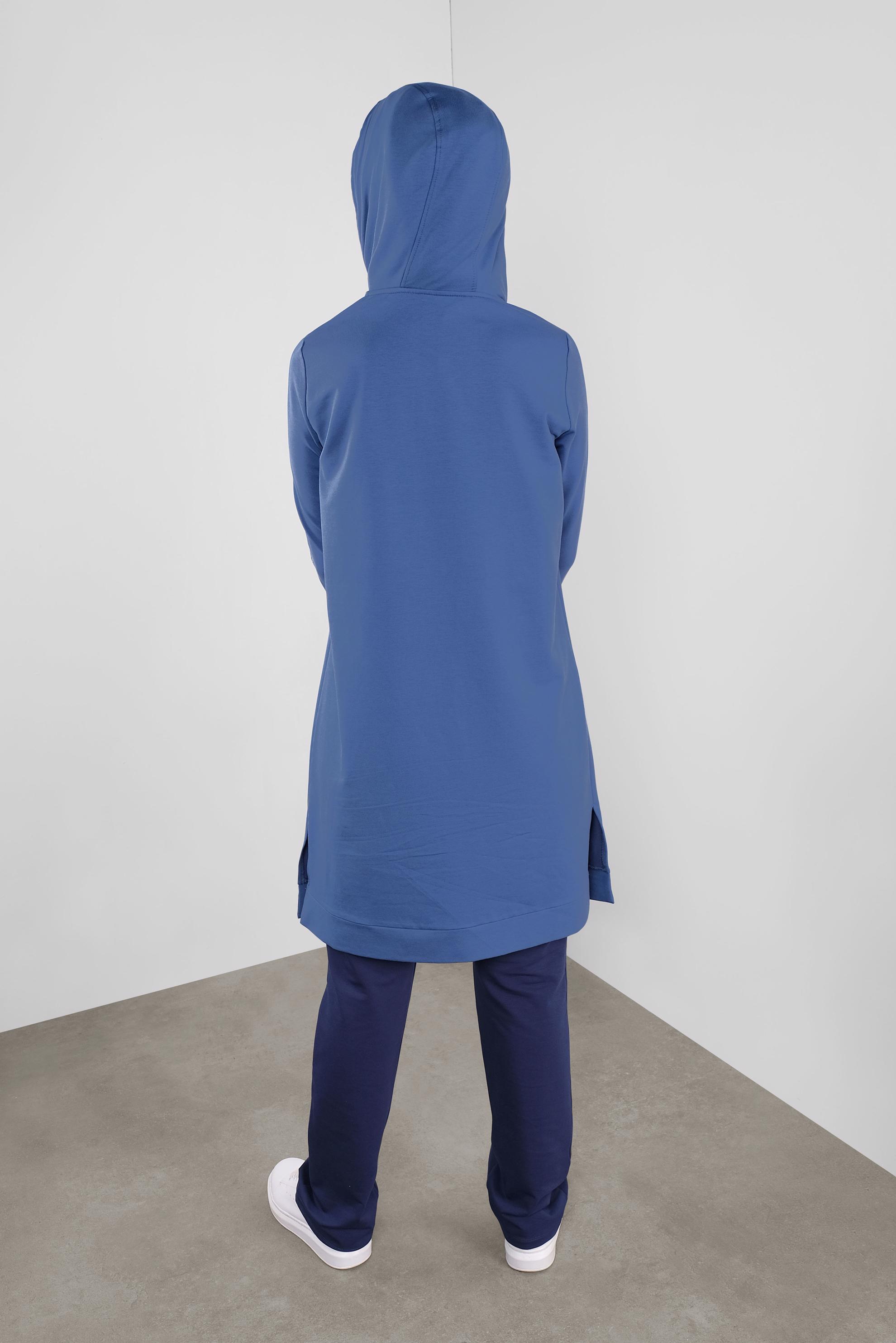 Tesettür giyim LACİVERT CEBİ PULLU EŞOFMAN TUNİK 41252