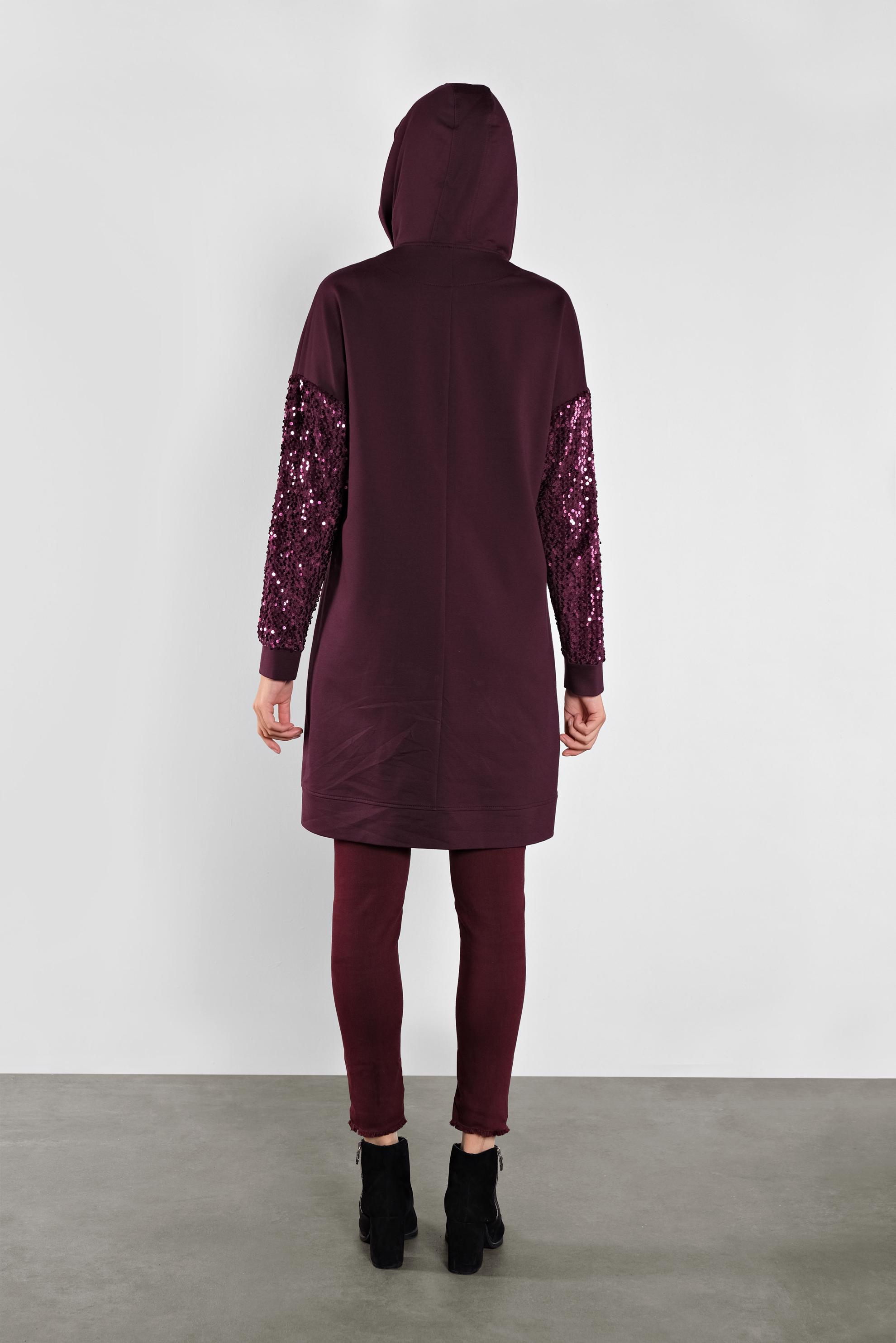 Tesettür giyim MÜRDÜM PUL PAYETLİ EŞOFMAN TUNİK 41269 