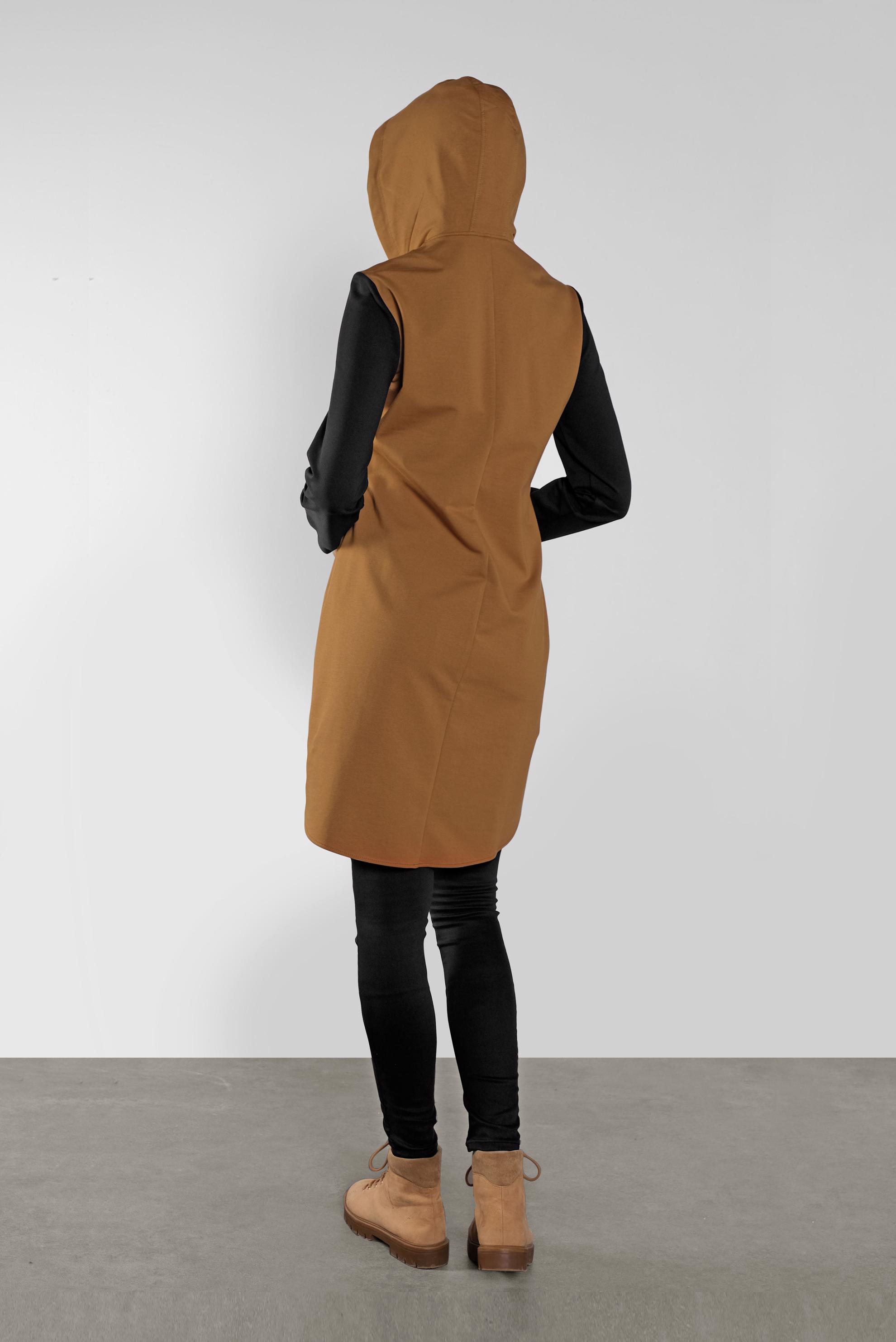 Tesettür giyim SARI PULLU HARF İŞLEMELİ EŞOFMAN TUNİK  41271 