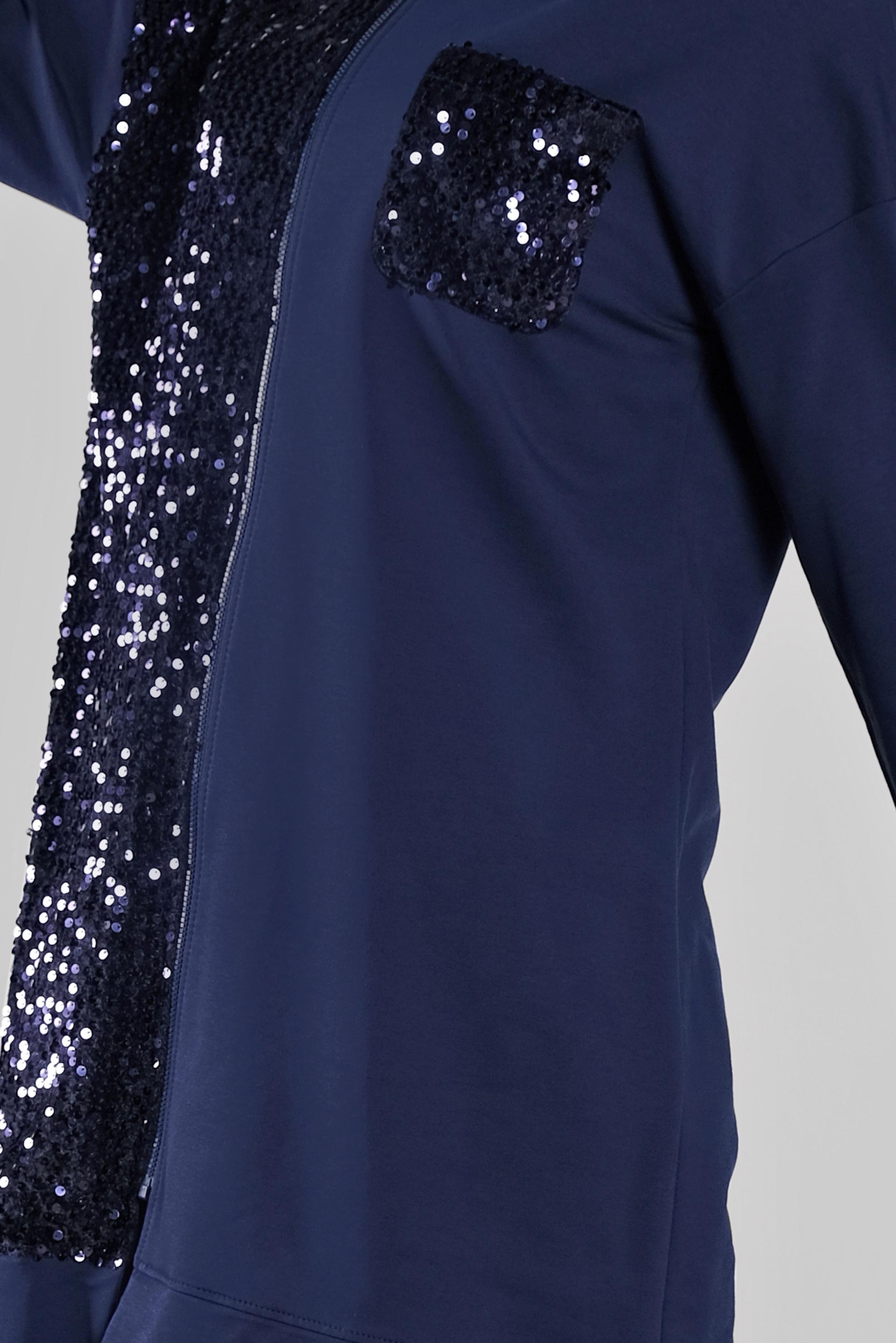 Tesettür giyim LACİVERT PAMUKLU PUL PAYETLİ EŞOFMAN TUNİK 41276 