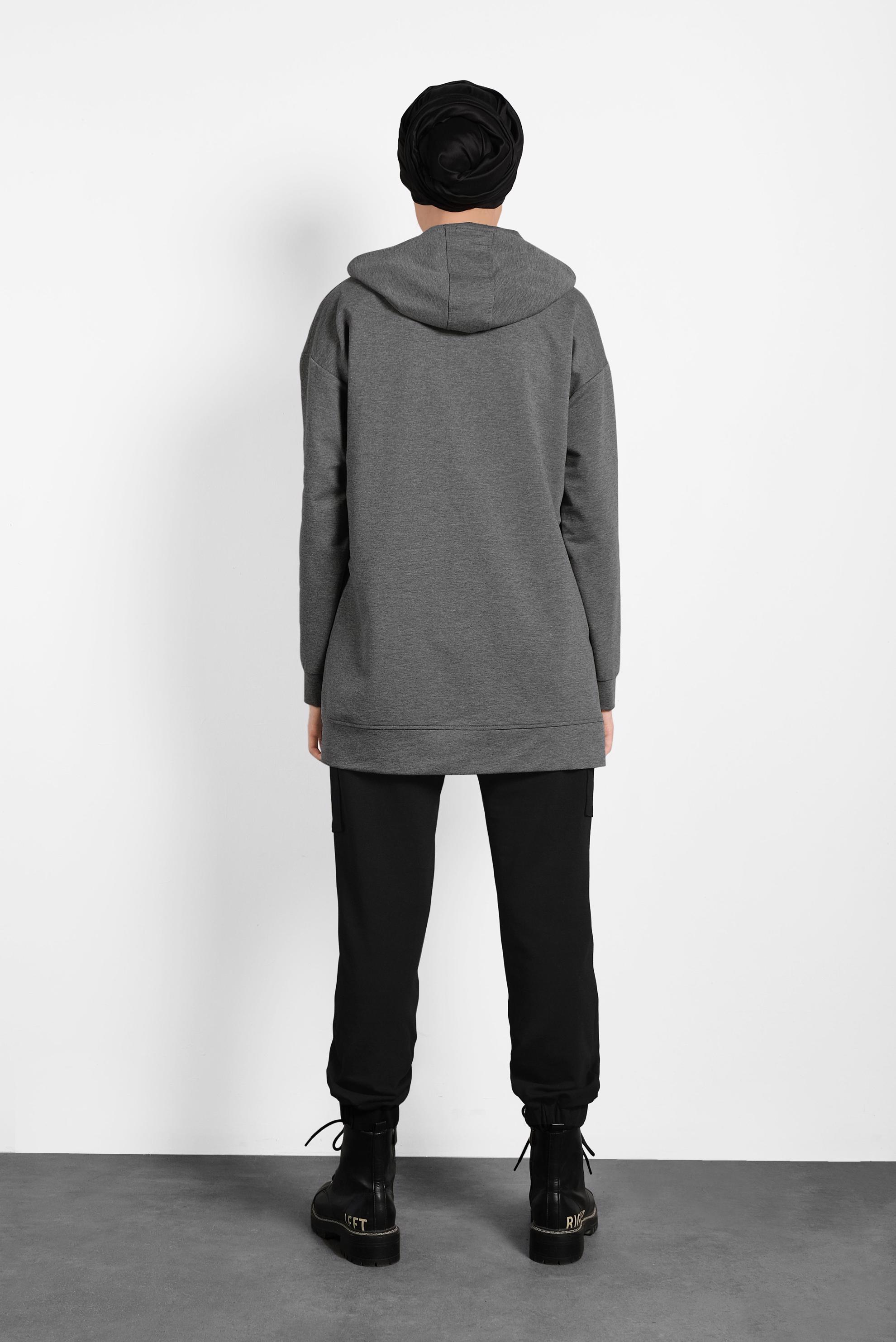 Hijab clothing BLACK COTTON DRAWSTRING JOGGERS 70024 