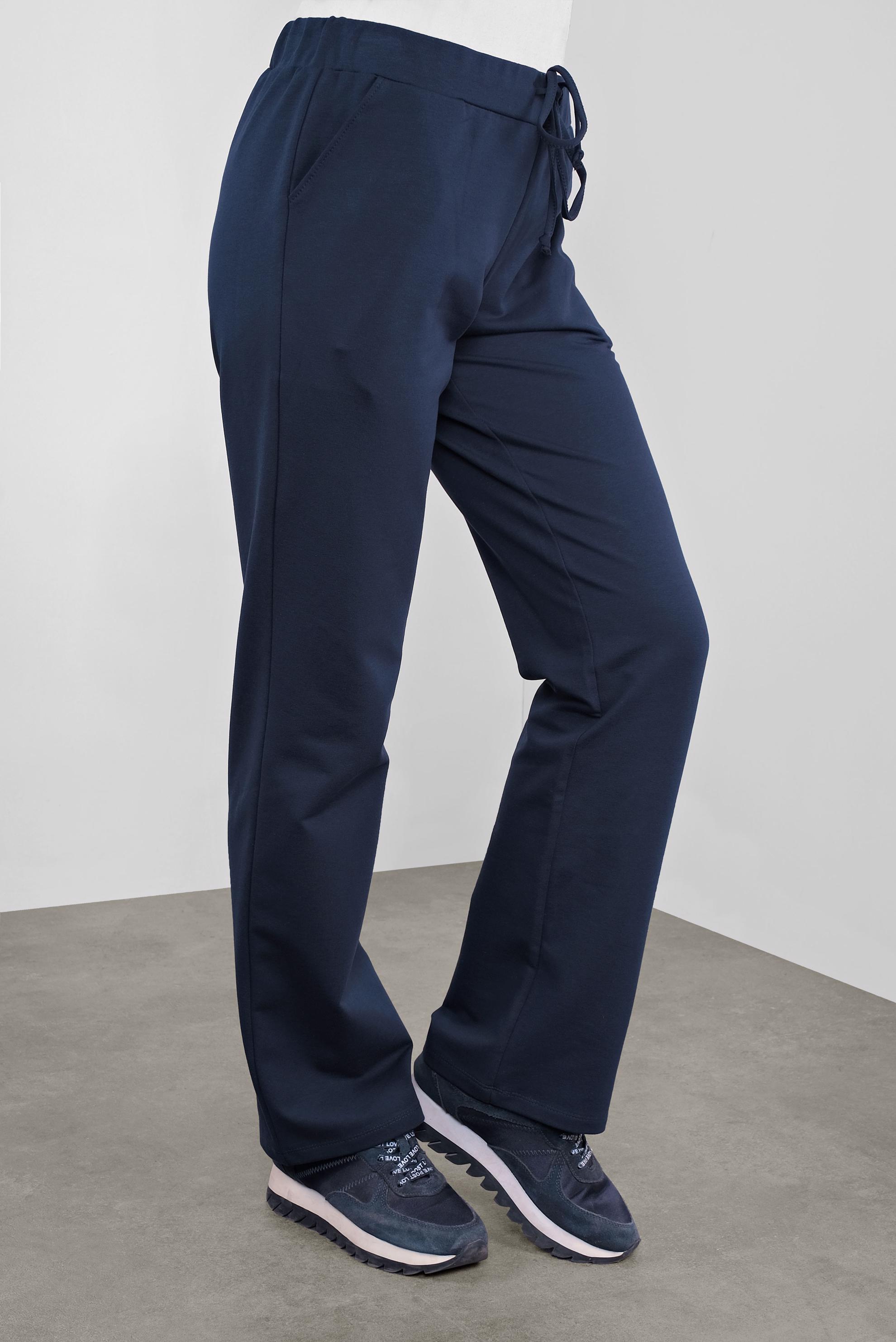 Hijab clothing NAVY BLUE ELASTIC-WAIST TRACKSUIT BOTTOM 70141