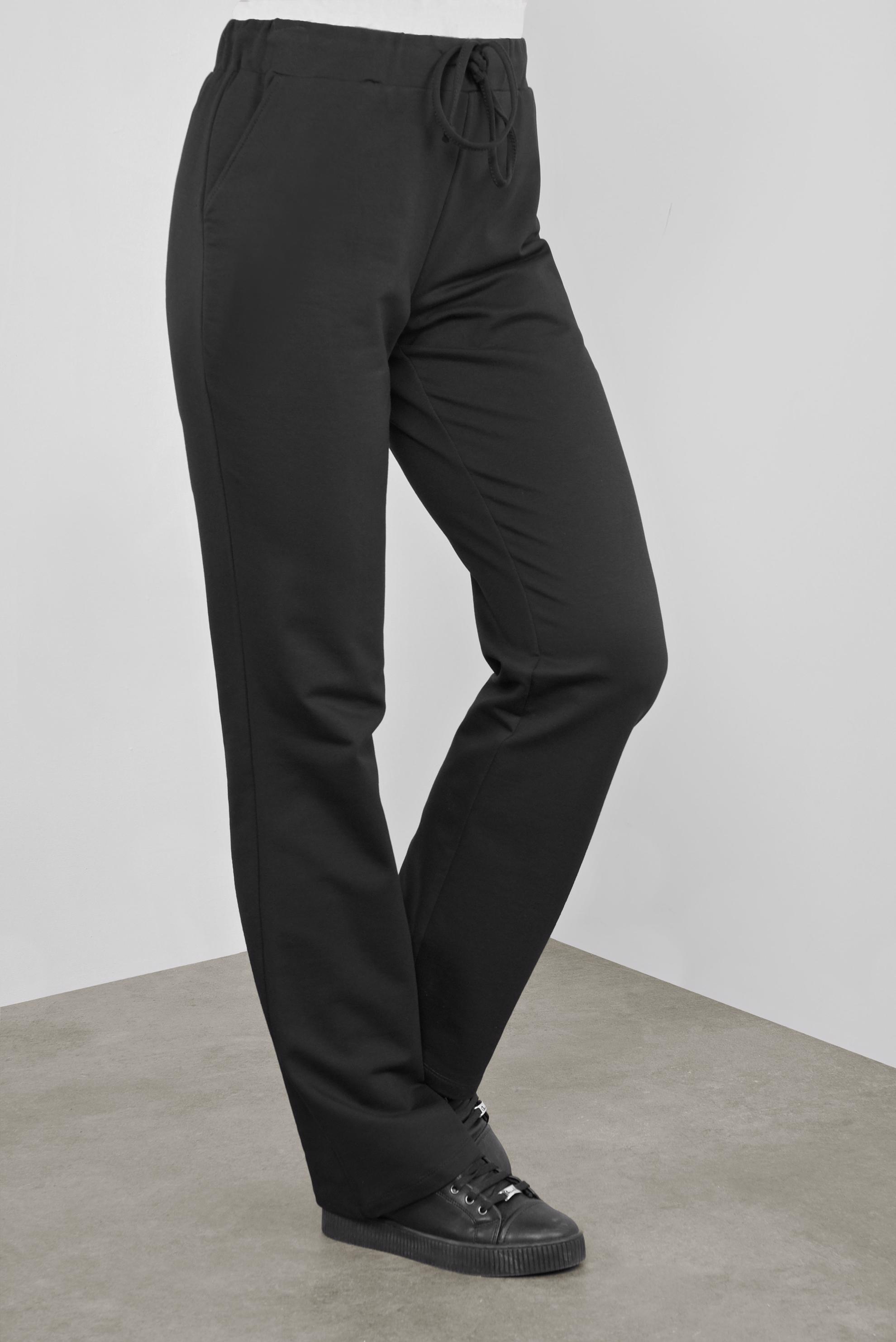 Tesettür giyim SİYAH BAĞCIKLI PAMUKLU  EŞOFMAN ALTI 70143 