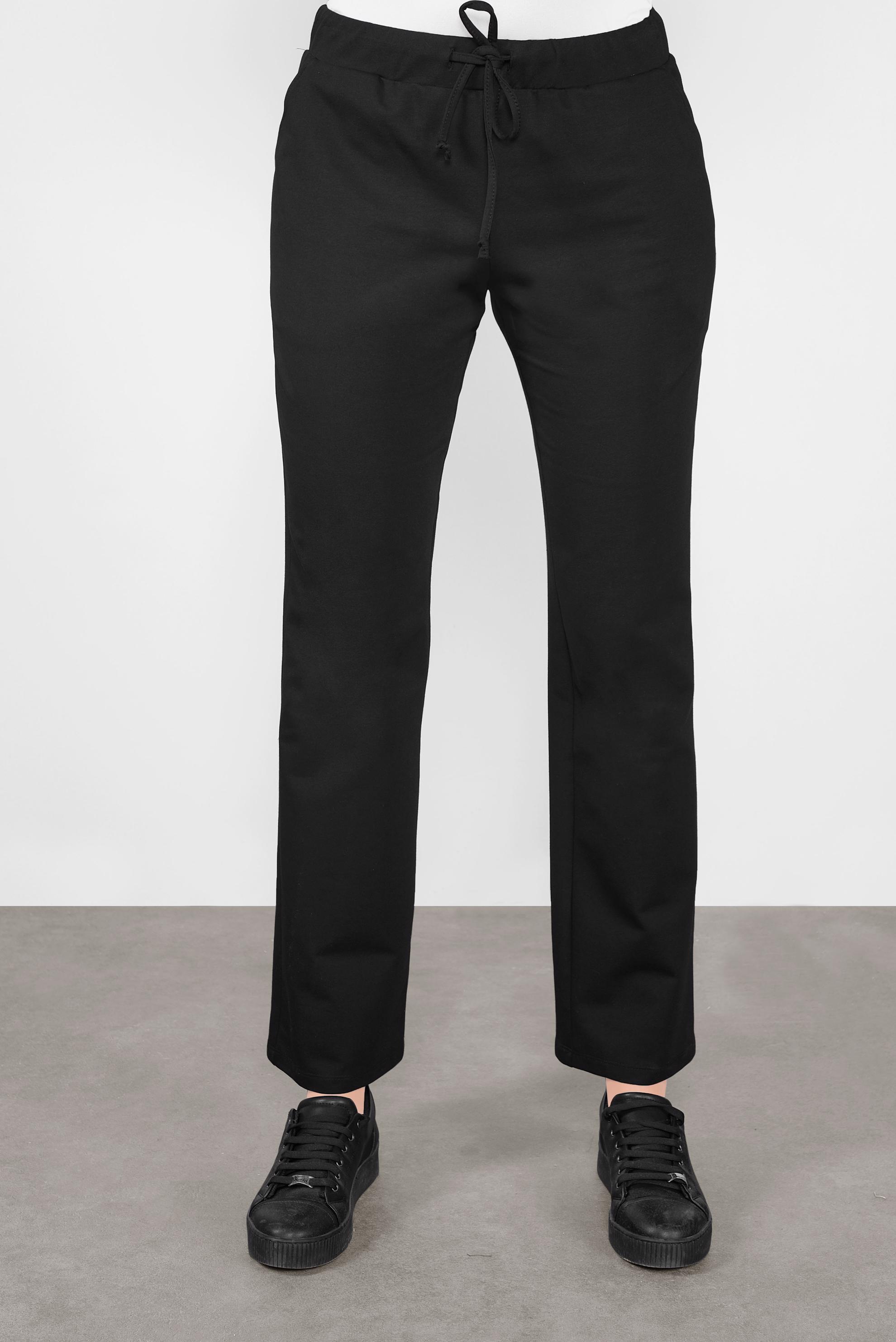 Tesettür giyim SİYAH BELDEN BAĞLAMALI EŞOFMAN ALTI 70144