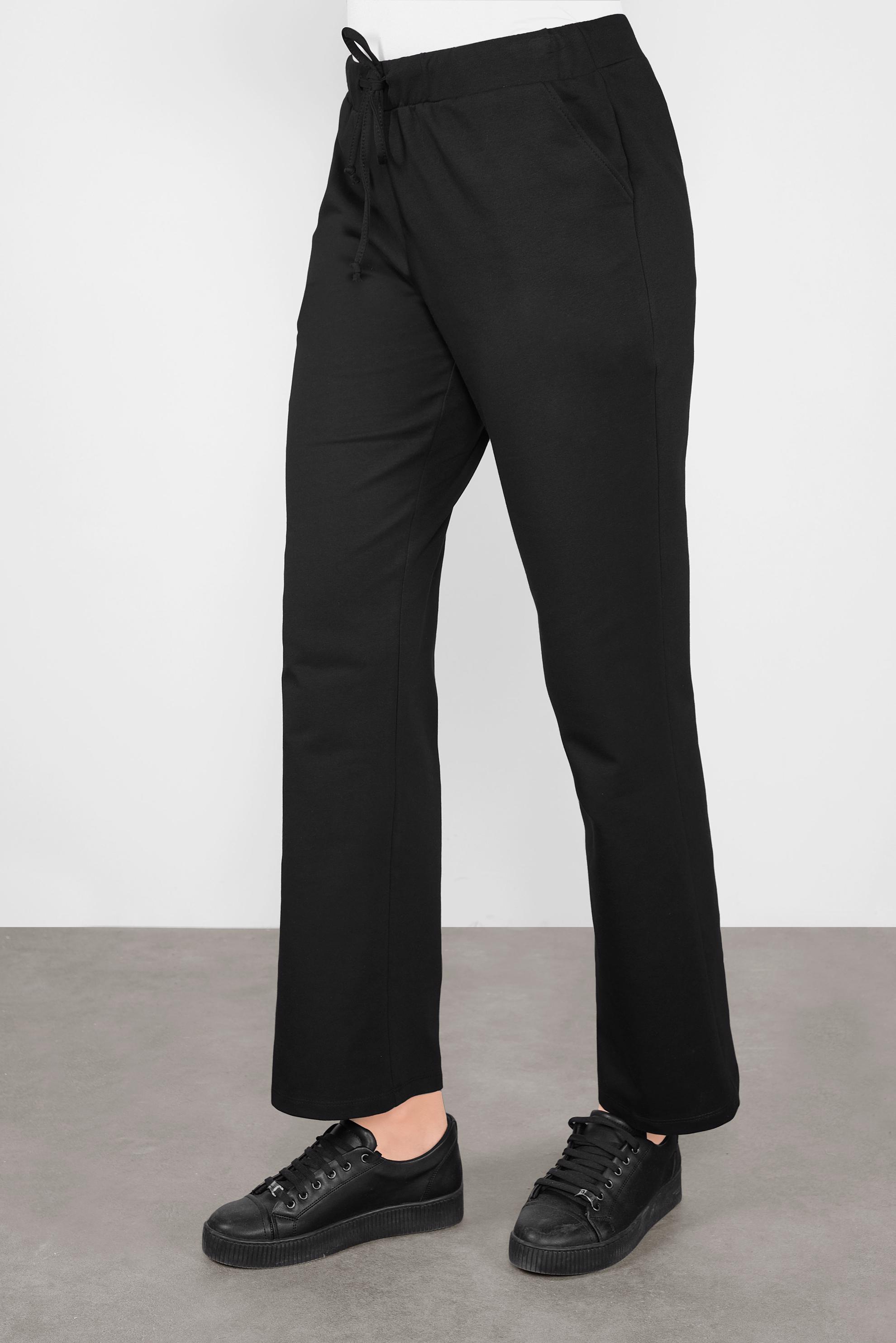 Tesettür giyim SİYAH BELDEN BAĞLAMALI EŞOFMAN ALTI 70144