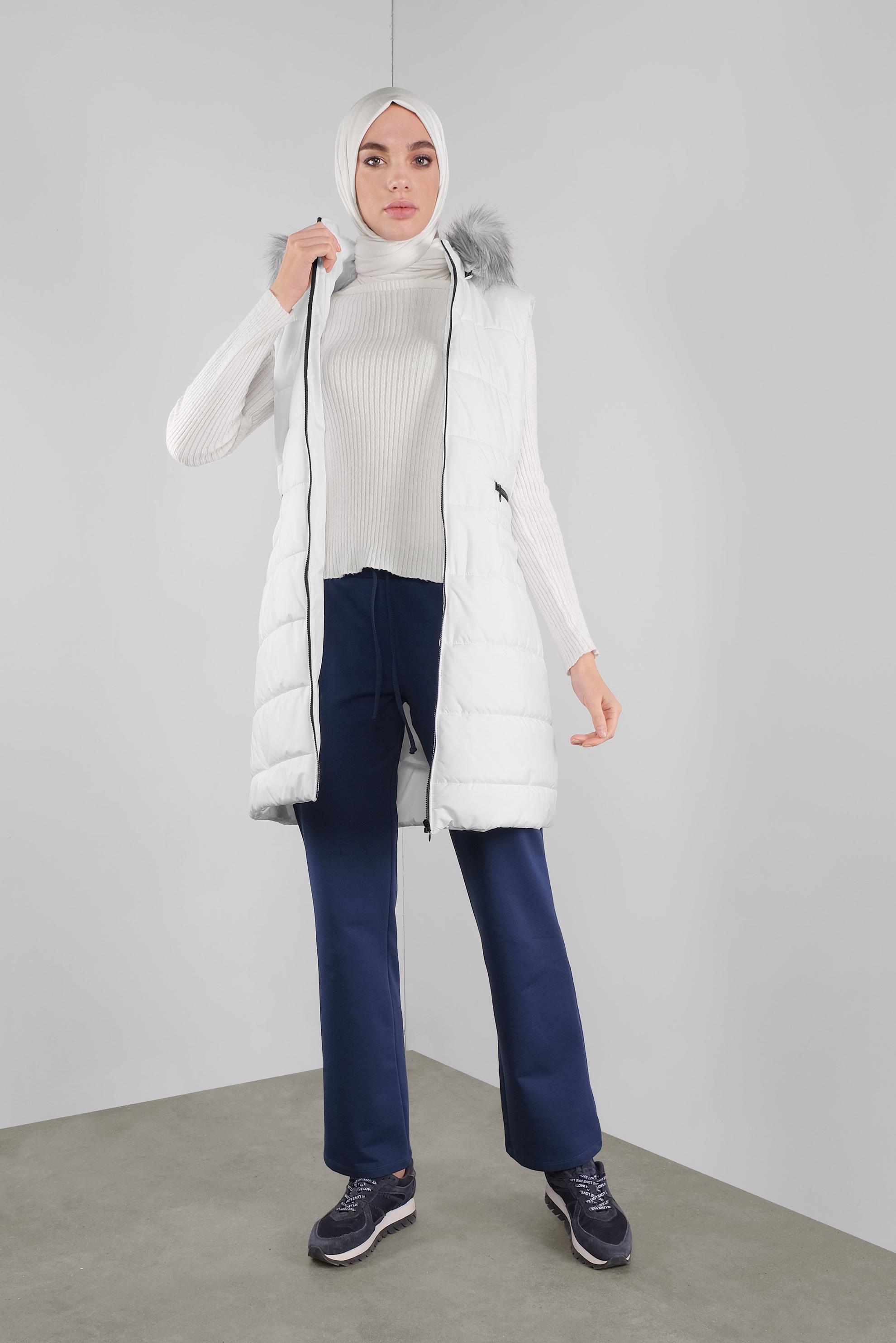 Hijab clothing NAVY BLUE TIE-WAIST TRACKSUIT BOTTOM 70144