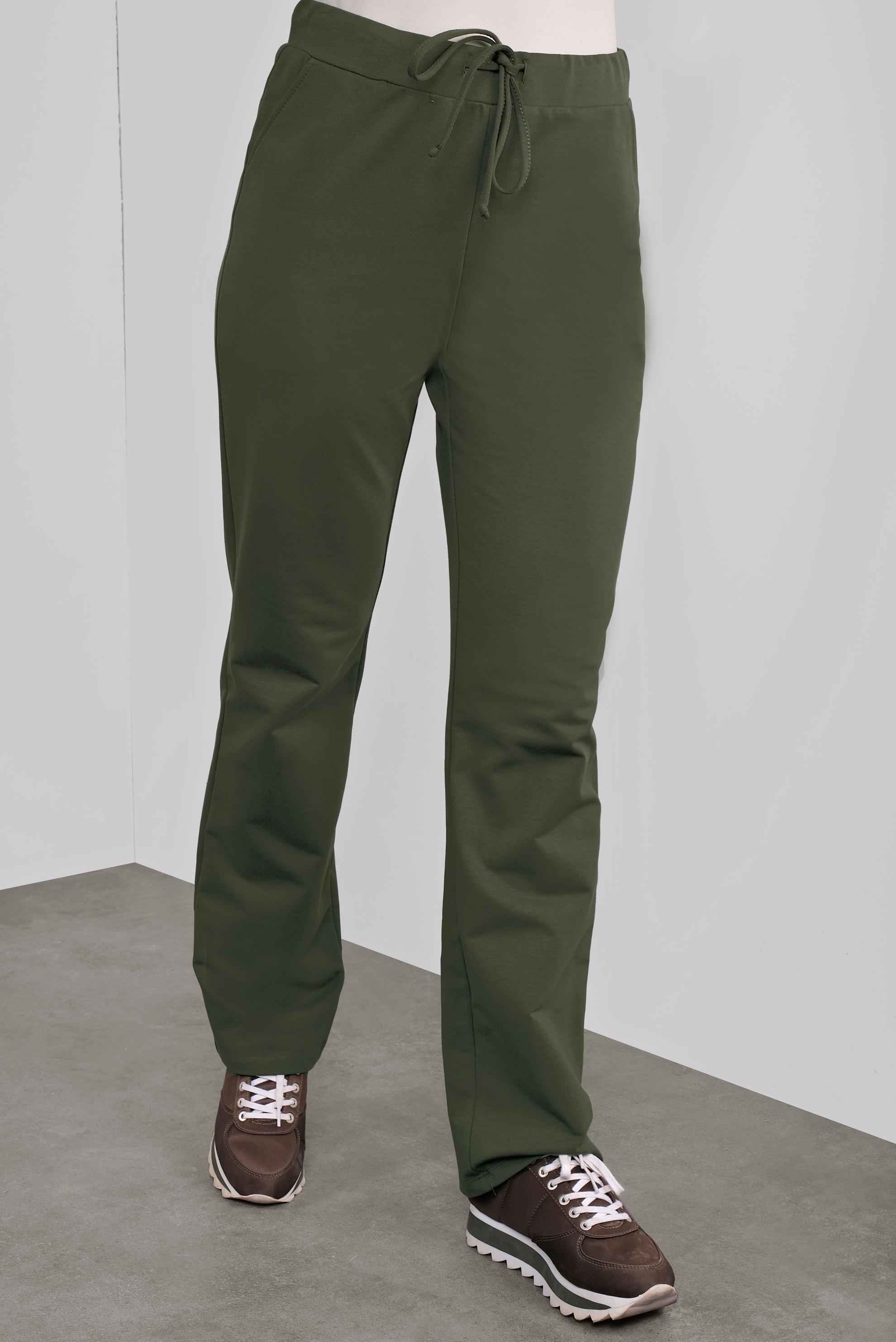 Hijab clothing KHAKI TIE-WAIST COTTON JOGGERS 70145 