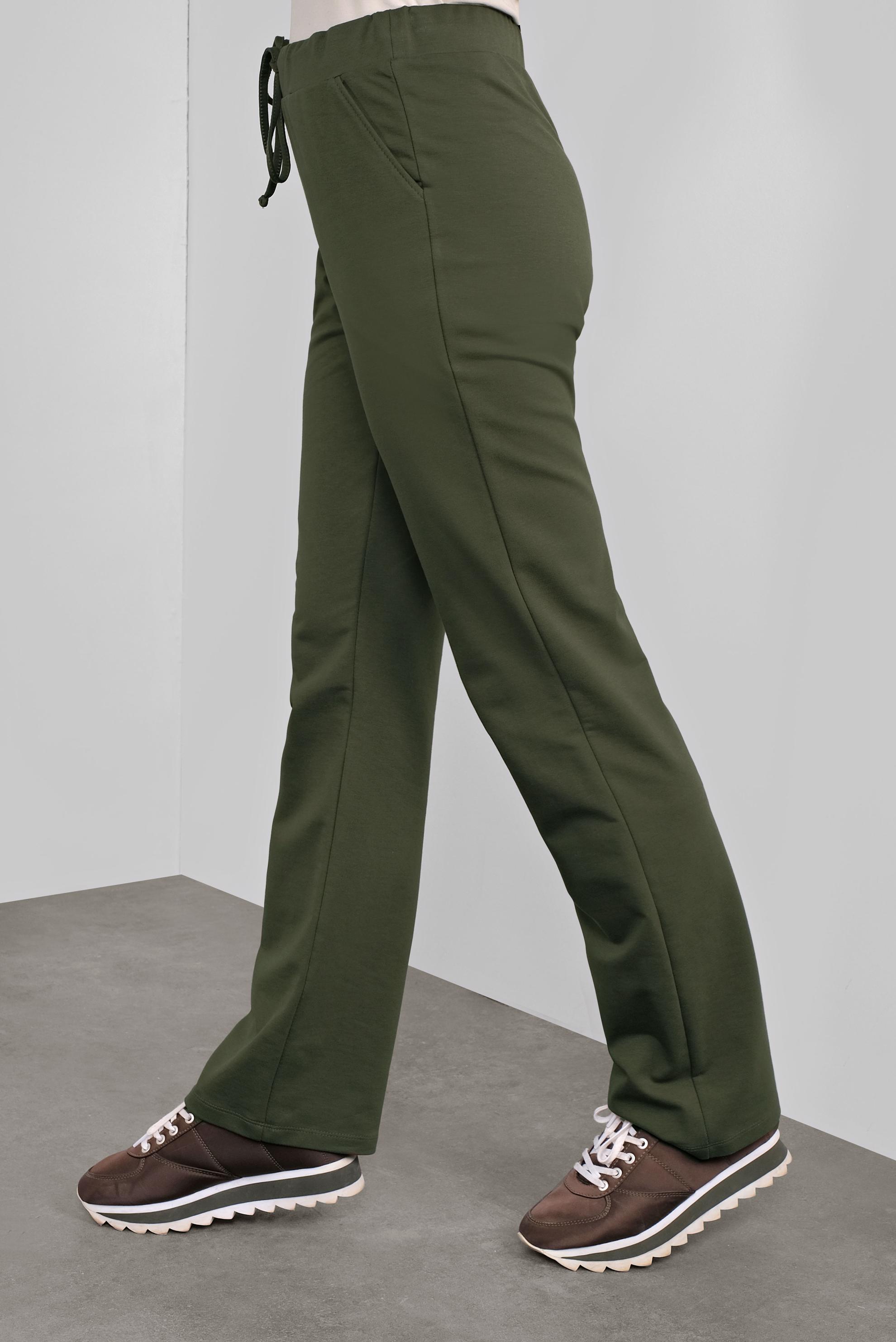 Hijab clothing KHAKI TIE-WAIST COTTON JOGGERS 70145 