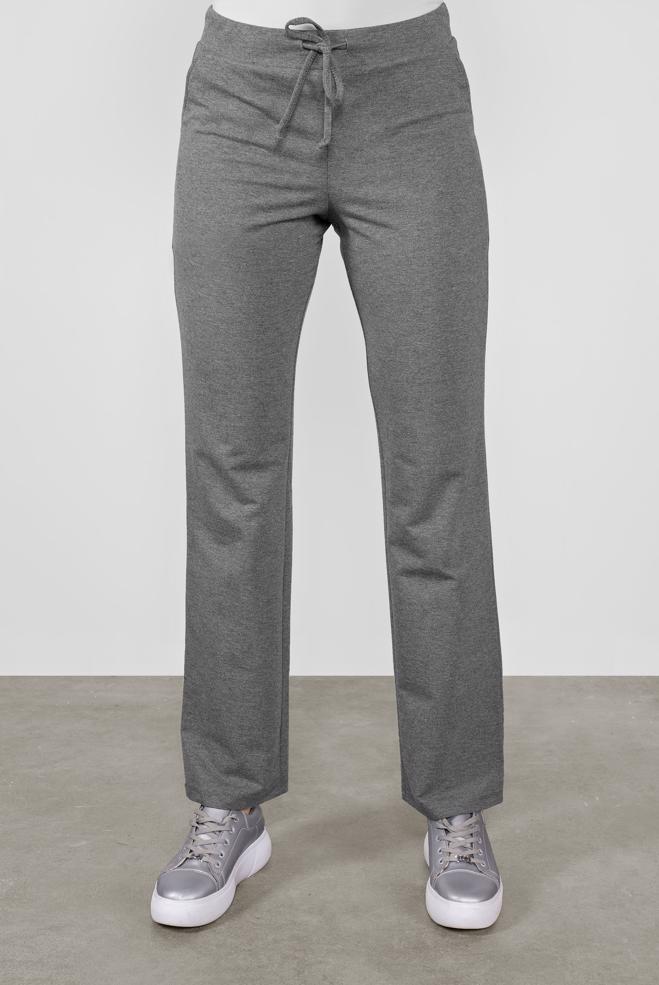 Vêtements hijab GRIS PANTALON DE JOGGING EN COTON À TAILLE-NOUÉE 70145  - ALVİNA