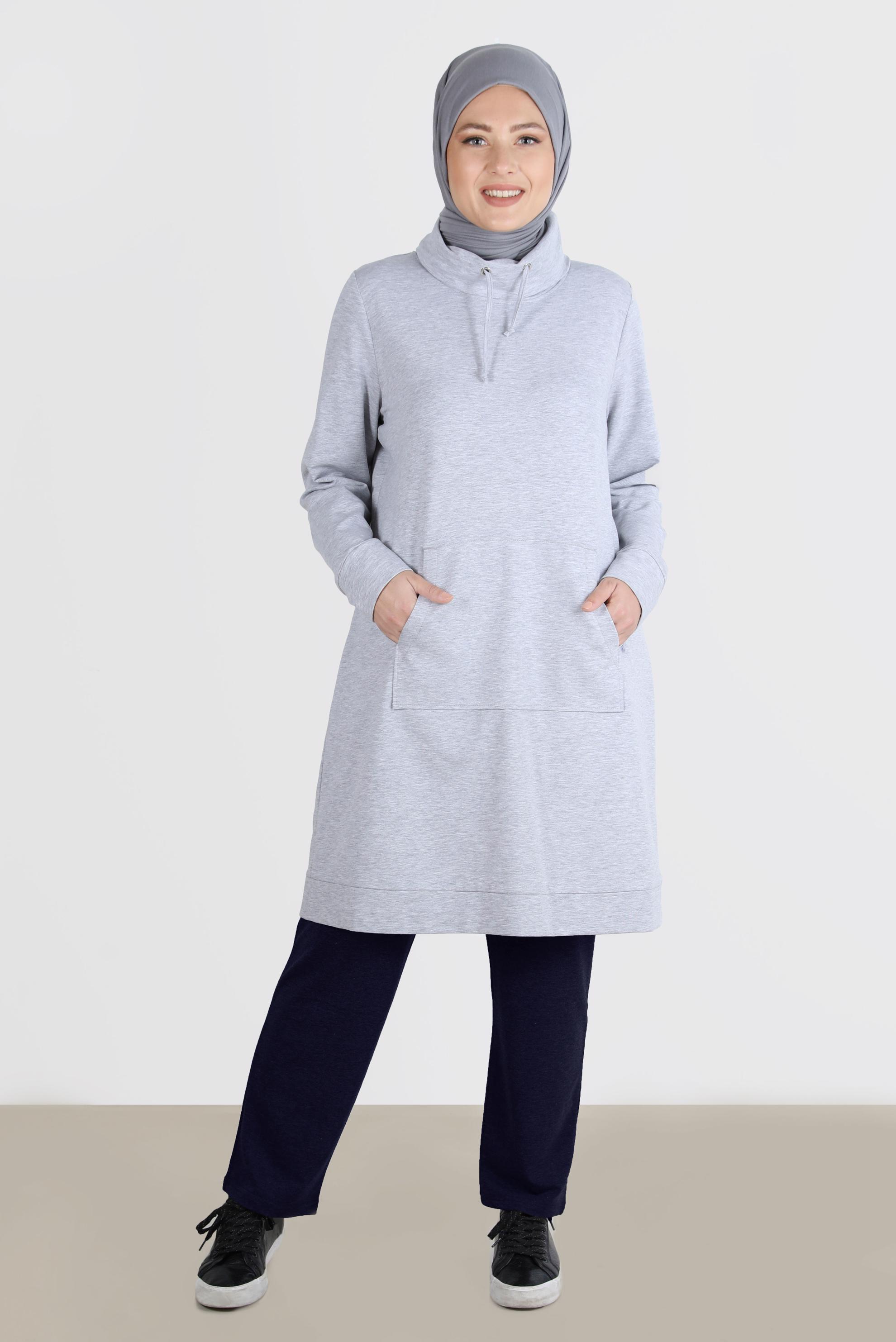 Vêtements hijab BLEU MARINE PANTALON DE SURVÊTEMENT COUPE DROITE 7426