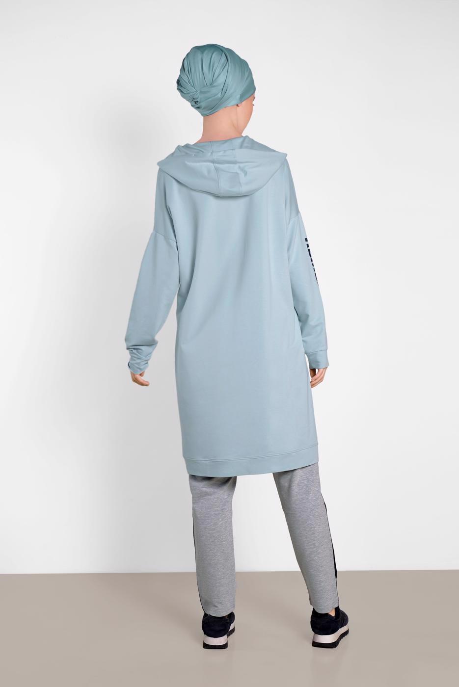 Hijab clothing GREY STRIPED SWEATPANTS 7574