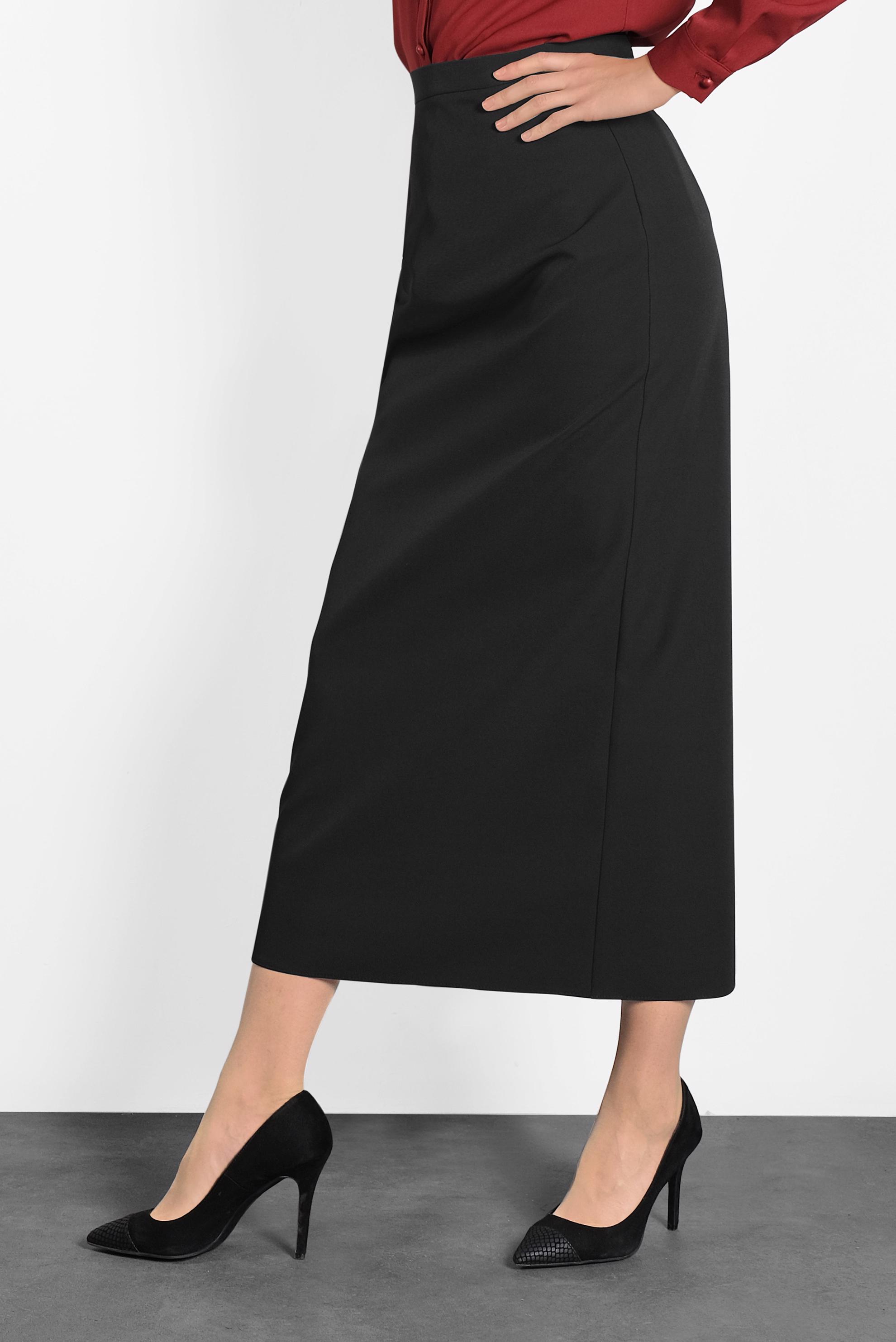 Tesettür giyim SİYAH A KESİM ETEK 60013 