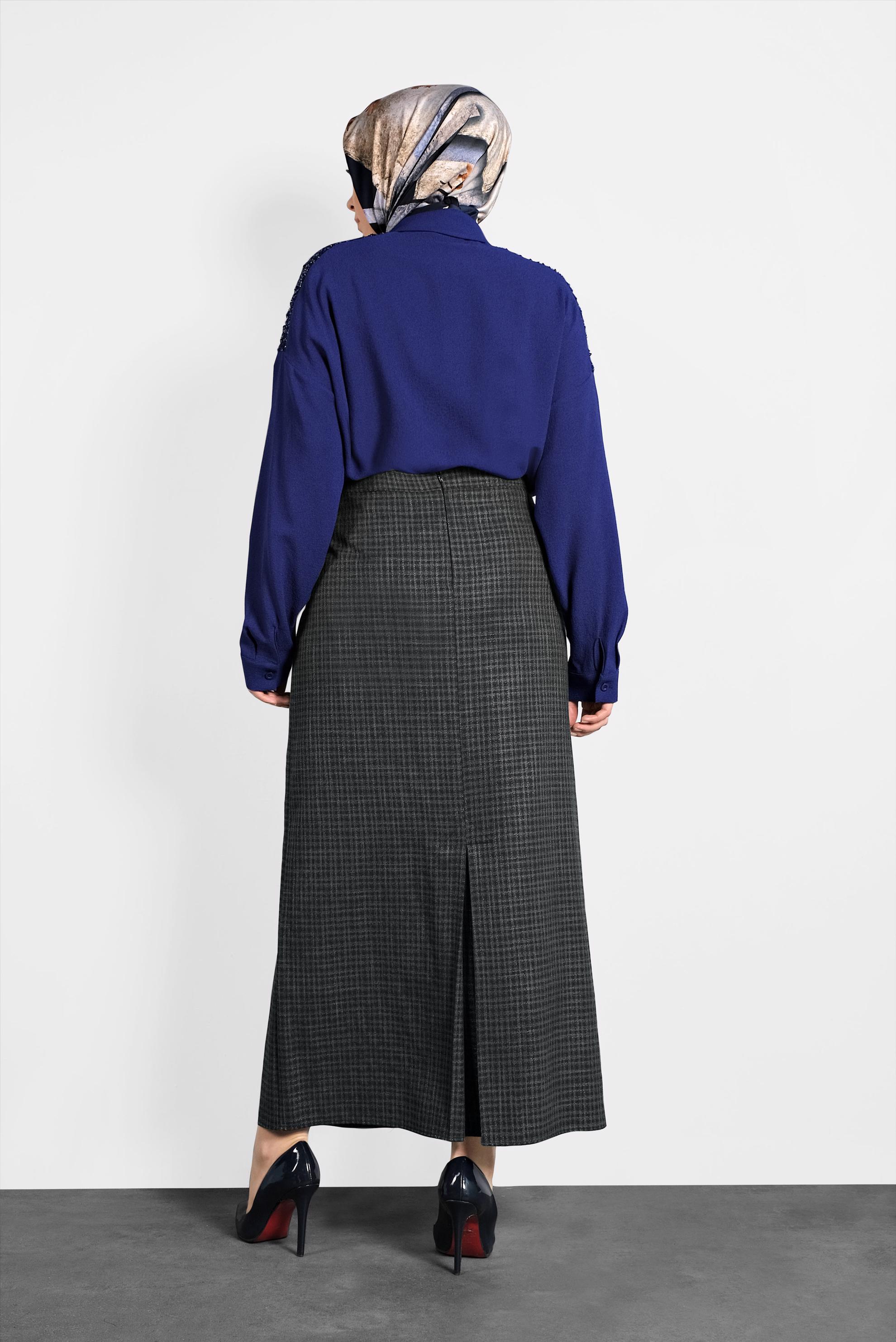 Vêtements hijab NOIR JUPE ZIPPÉE 60015