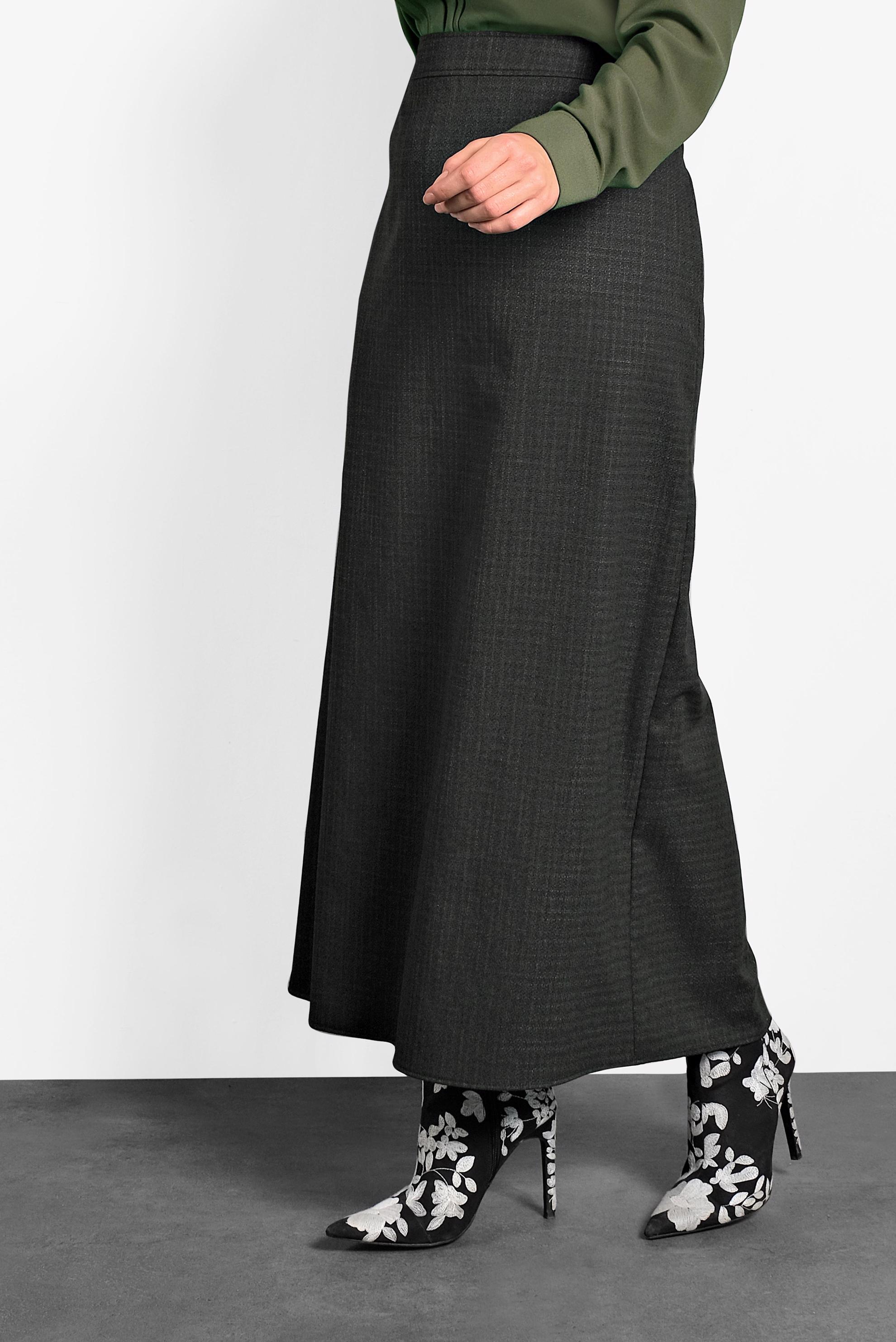 Vêtements hijab NOIR JUPE ZIPPÉE 60015