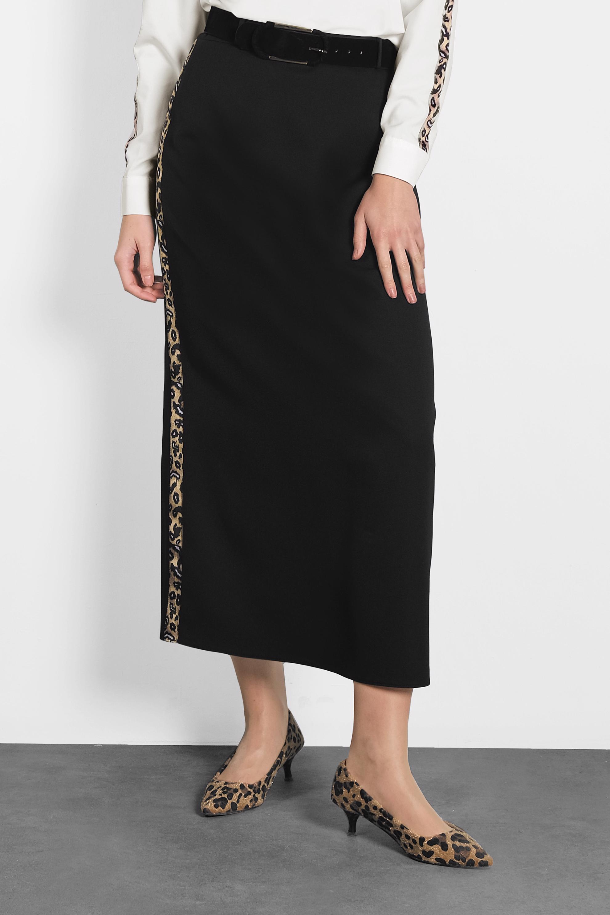 Hijab clothing BLACK STRIPPED SKIRT 60024 