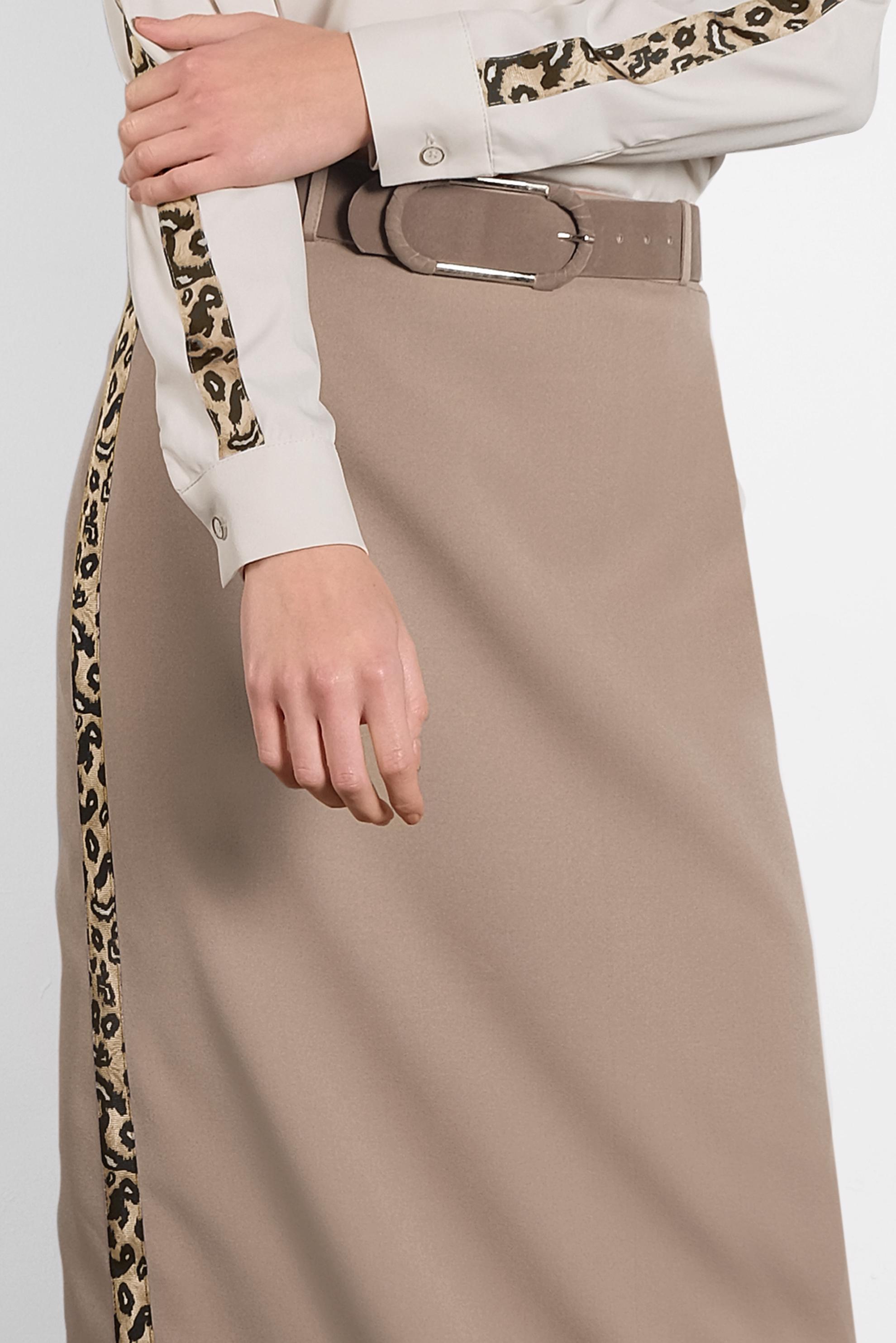 Hijab clothing BROWN STRIPPED SKIRT 60024 