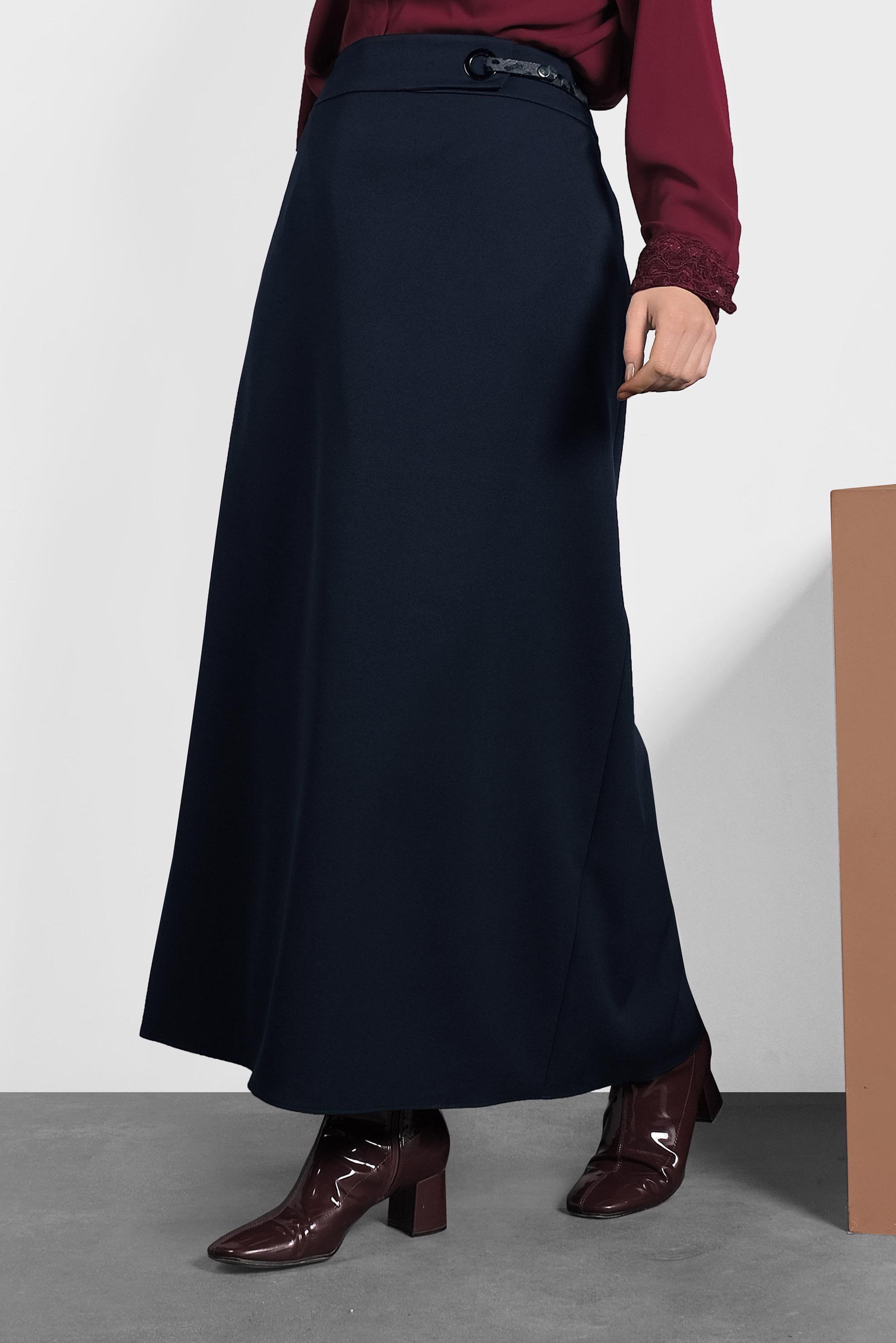 Vêtements hijab BLEU MARINE JUPE EN LIGNE A 60029