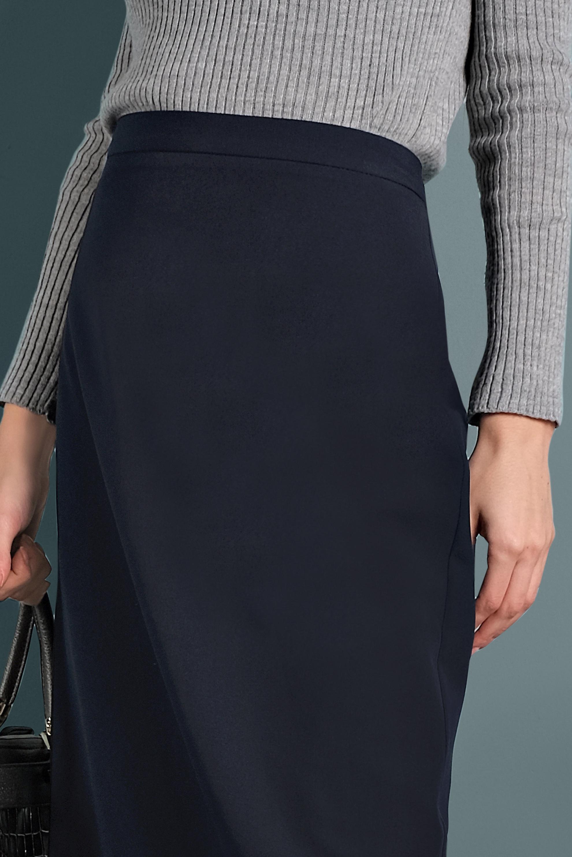 Tesettür giyim LACİVERT DÜZ KESİM ETEK 60031