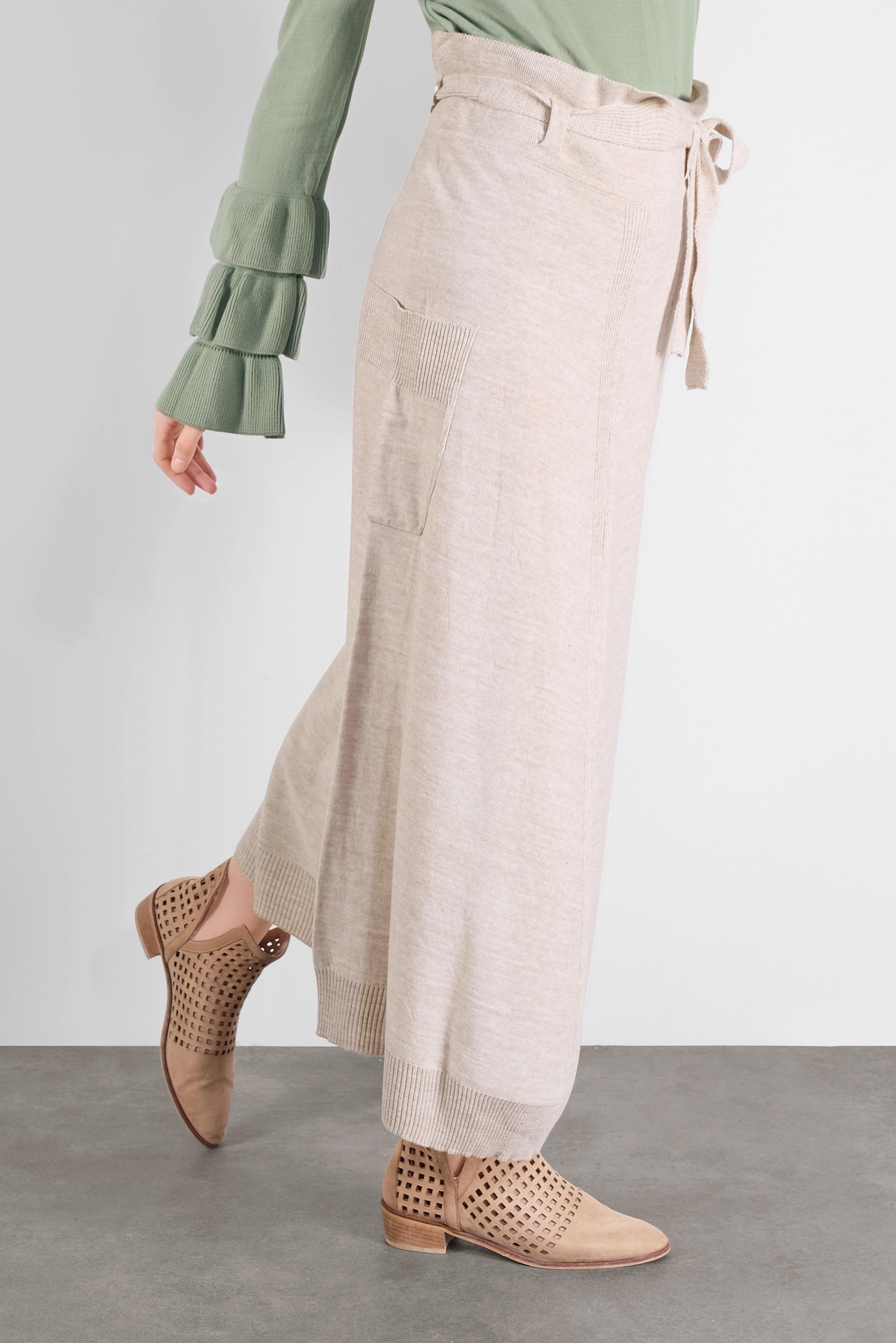 Tesettür giyim BEJ TRİKO ETEK 60101 