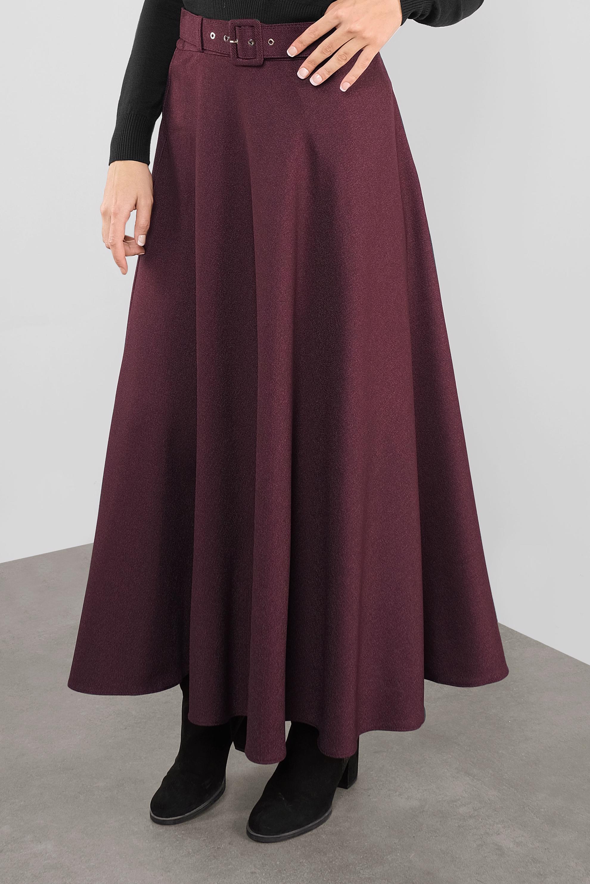 Tesettür giyim MÜRDÜM GENİŞ KESİM ETEK 60105 