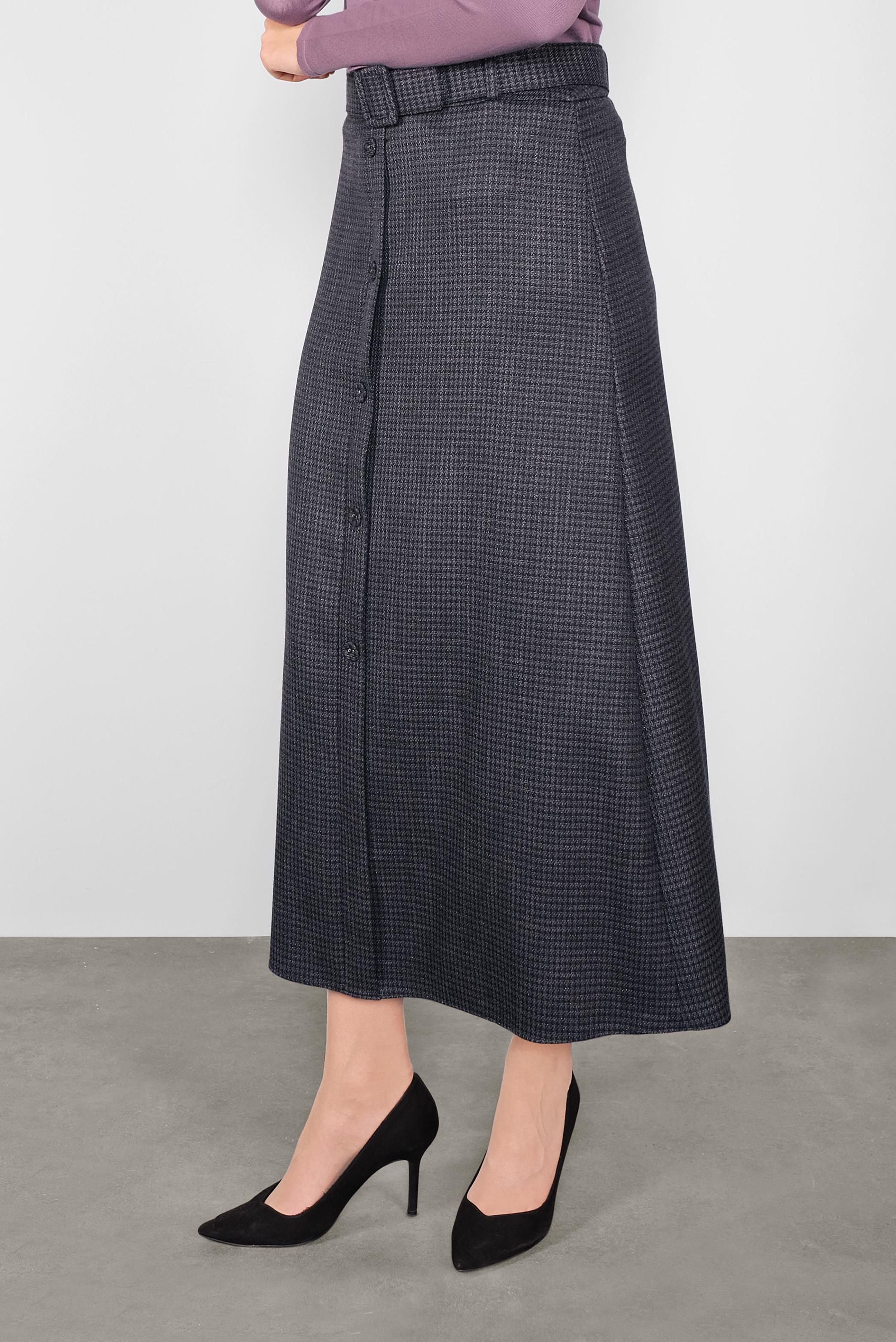 Tesettür giyim SİYAH SİMLİ DÜĞMELİ ETEK 60114