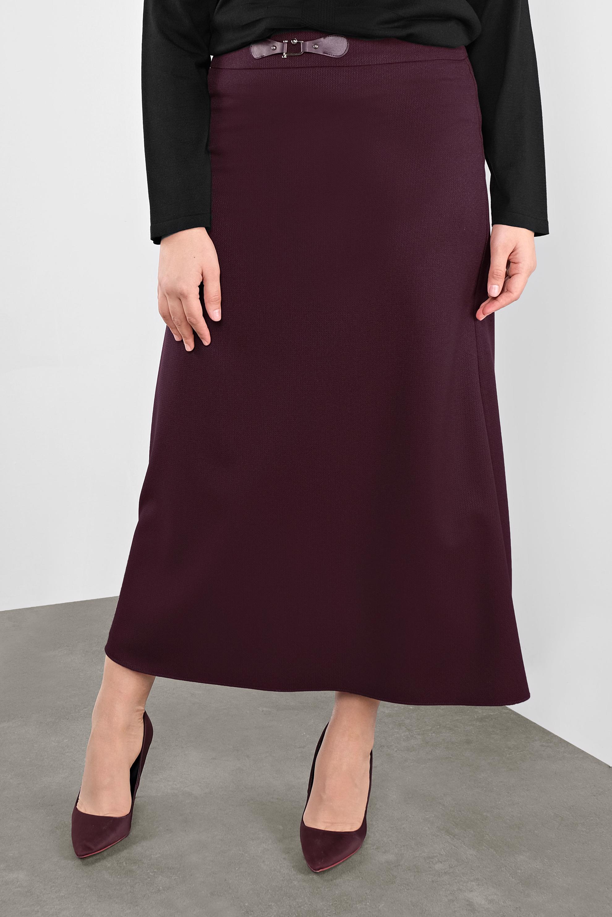 Vêtements hijab PRUNE JUPE AGRAFE À DEVANT 60116 