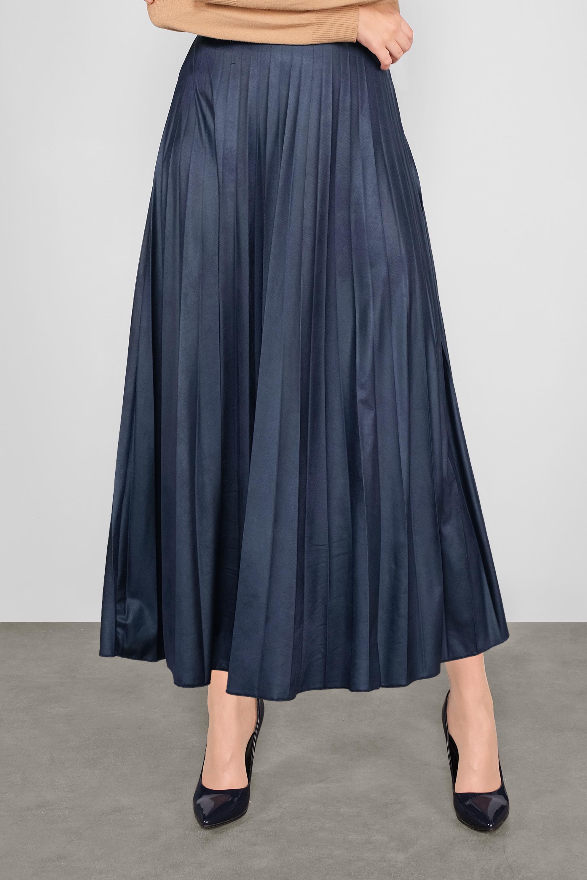 Tesettür giyim LACİVERT PİLELİ SALAŞ ETEK 60120