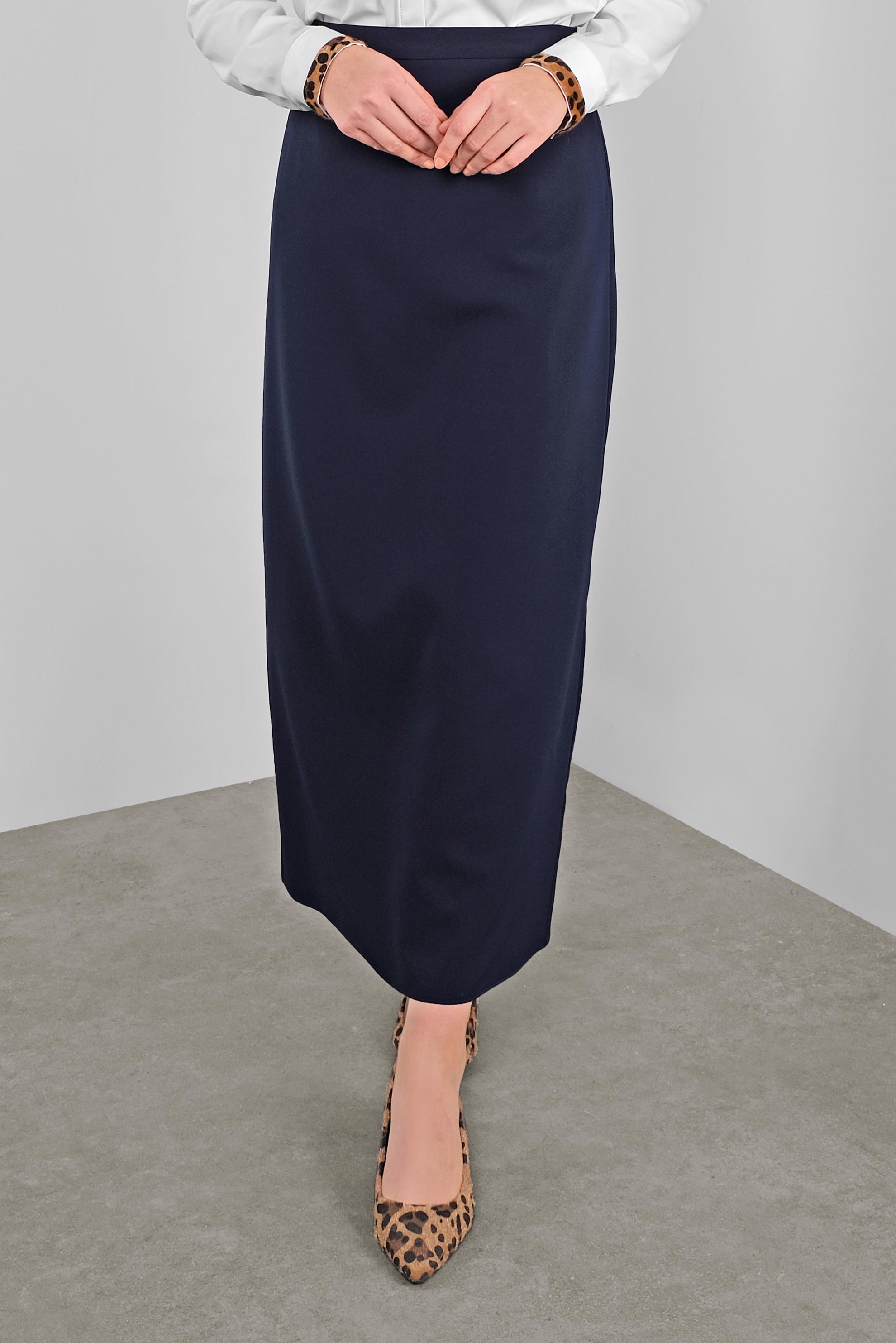 Tesettür giyim LACİVERT KALEM ETEK 60129 