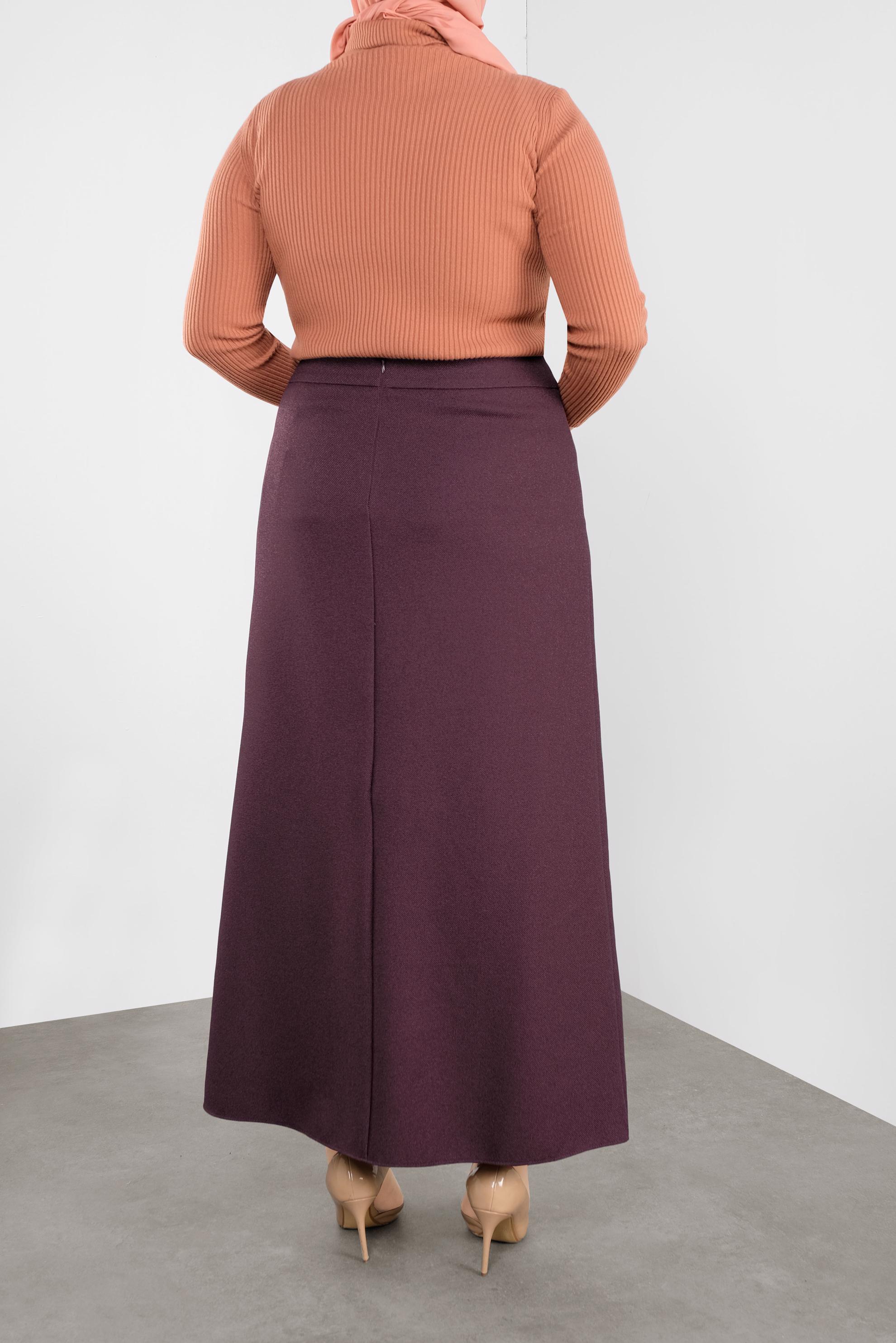 Hijab clothing DAMSON ZIPPERED A CUT SKIRT 60132 