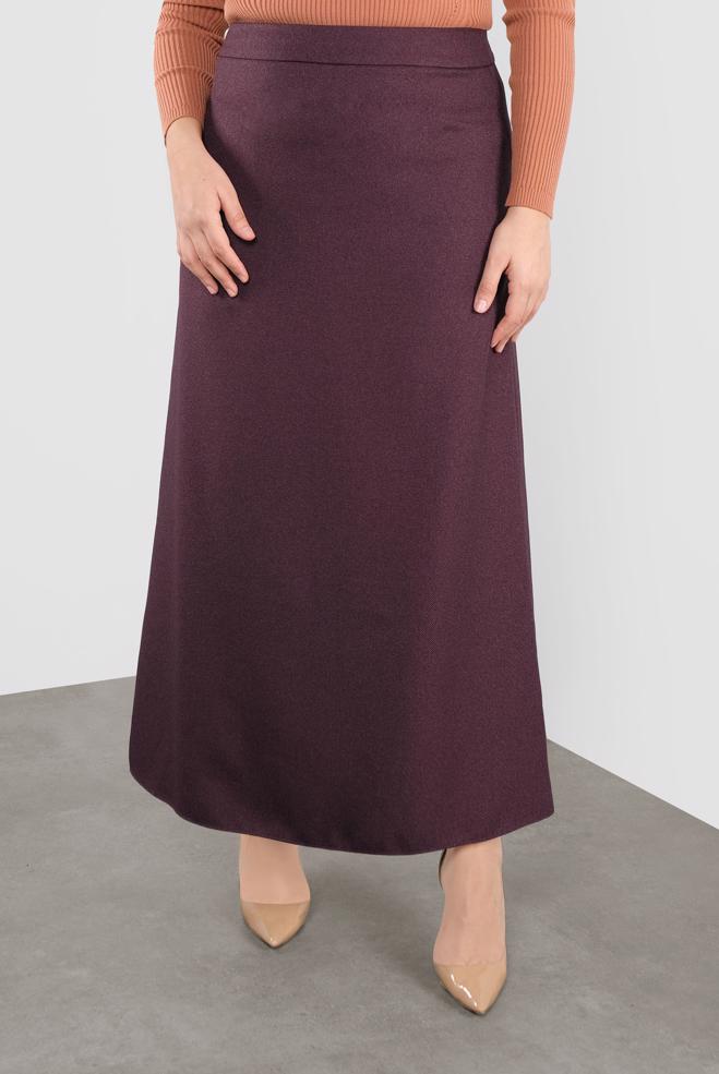 Tesettür giyim MÜRDÜM FERMUARLI A KESİM ETEK 60132	 - ALVİNA